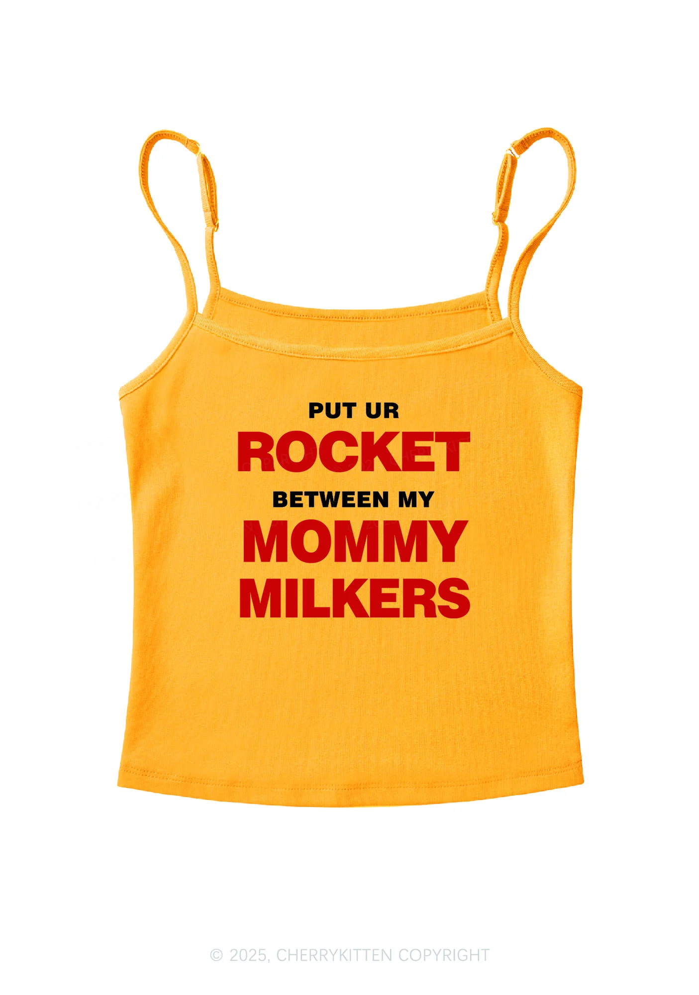 Rocket Mommy Milkers Y2K Spaghetti Strap Cami Cherrykitten - Image 6