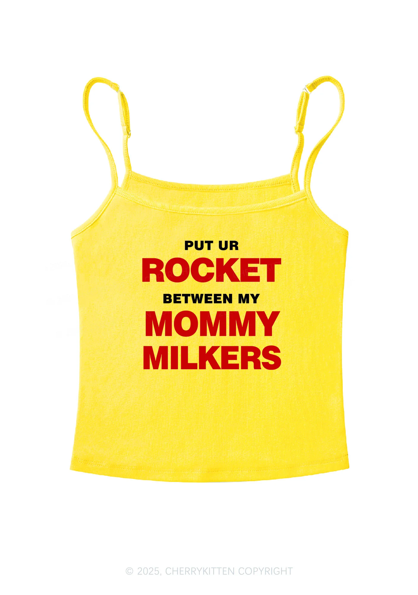Rocket Mommy Milkers Y2K Spaghetti Strap Cami Cherrykitten - Image 7