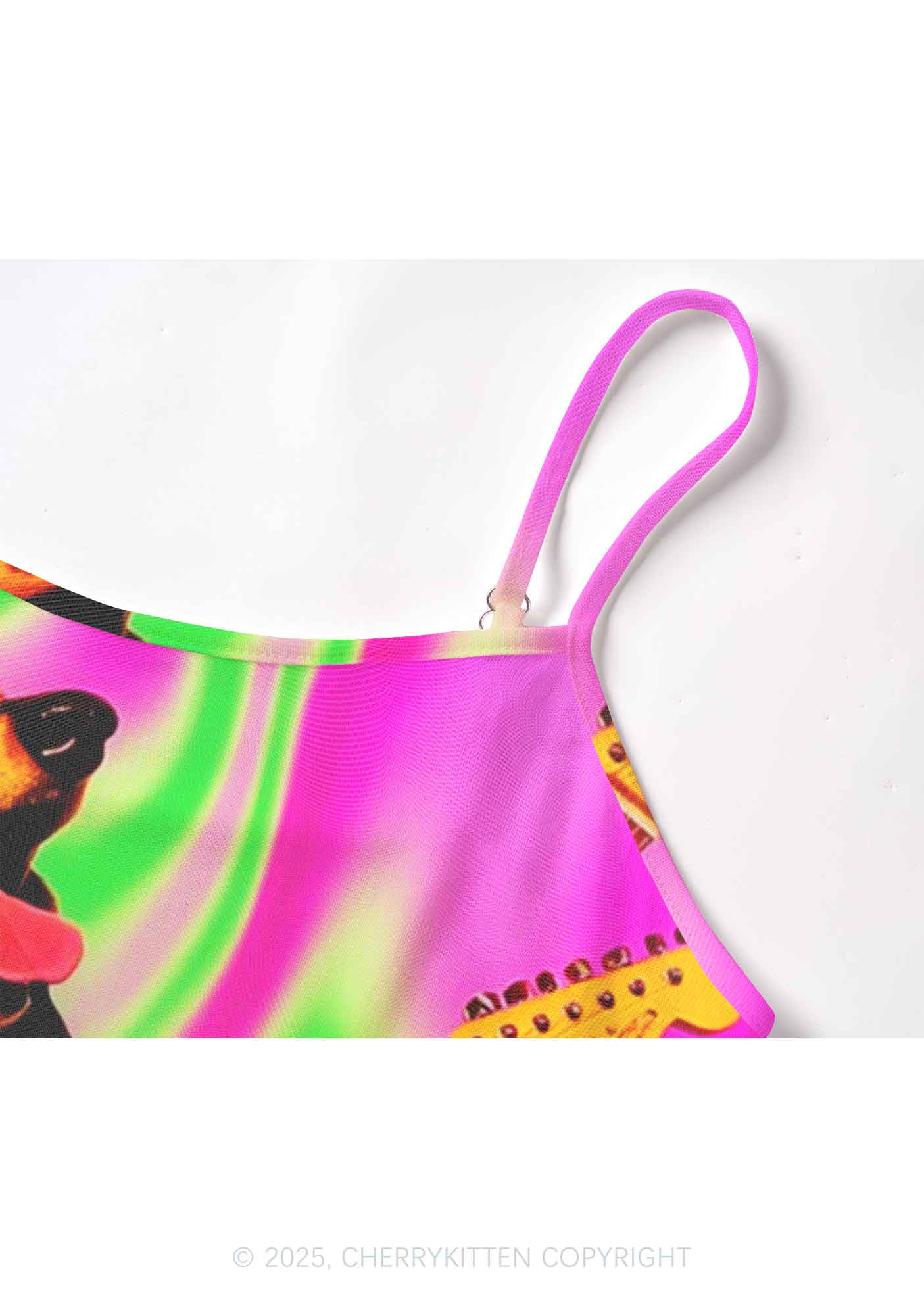 Rocking Puppy Y2K Mesh Cami Tank Cherrykitten - Image 5