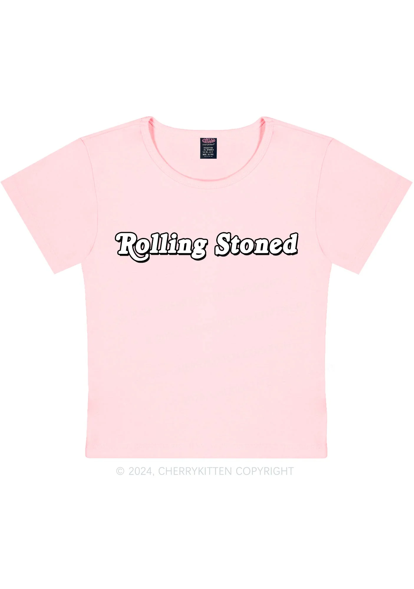 Rolling Stoned Y2K Baby Tee Cherrykitten - Image 10
