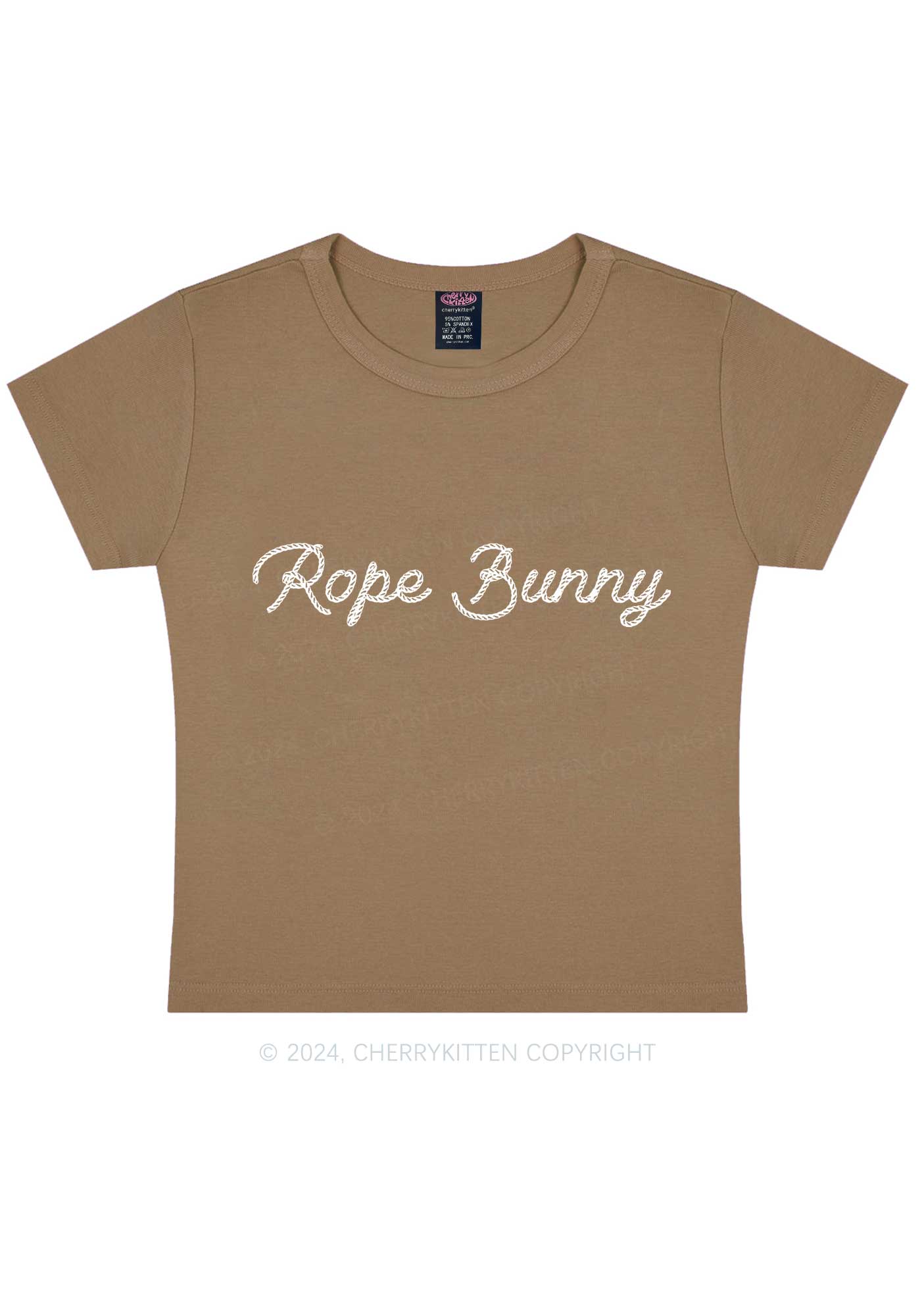 Rope Bunny Y2K Baby Tee Cherrykitten - Image 10