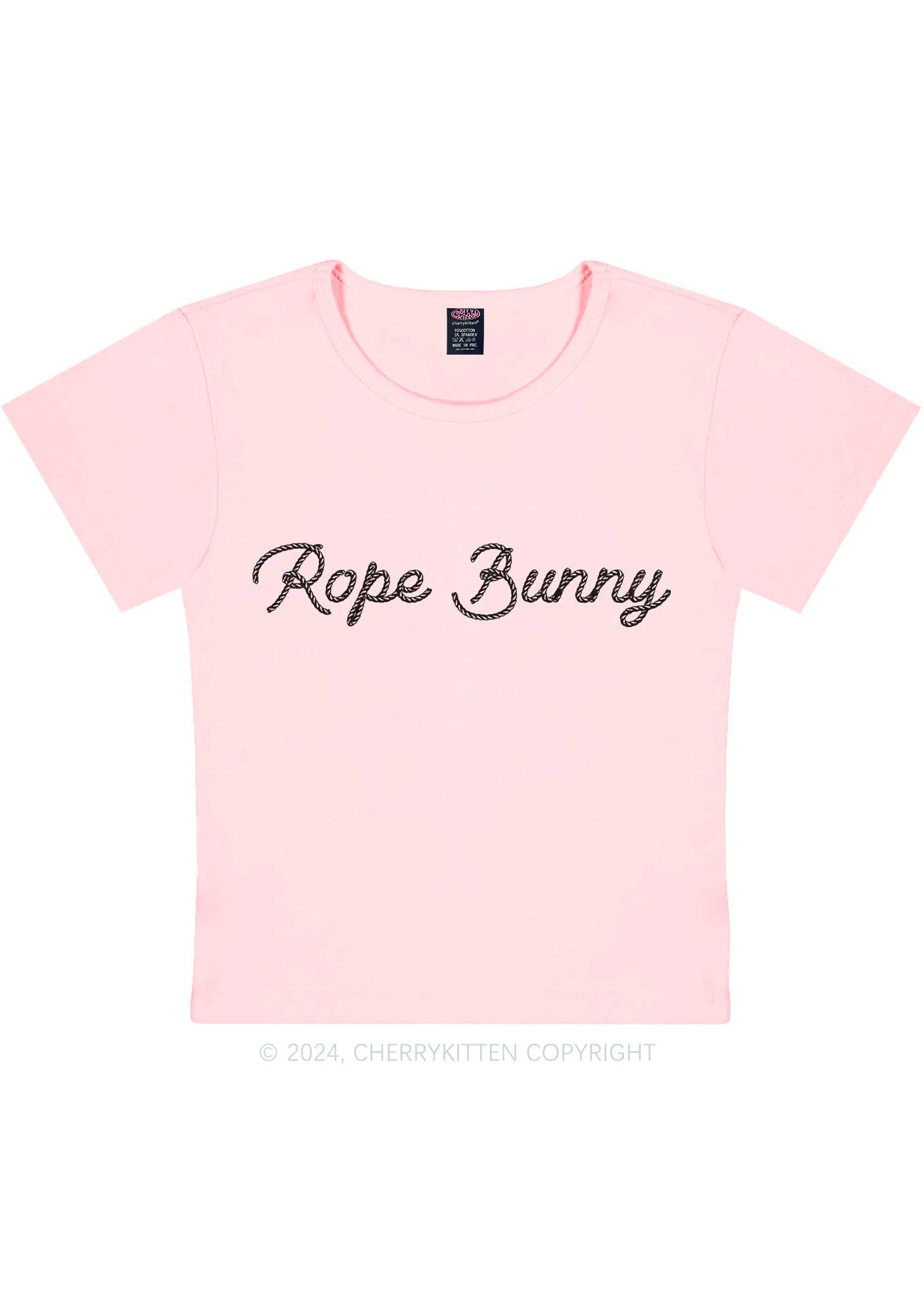 Rope Bunny Y2K Baby Tee Cherrykitten - Image 11