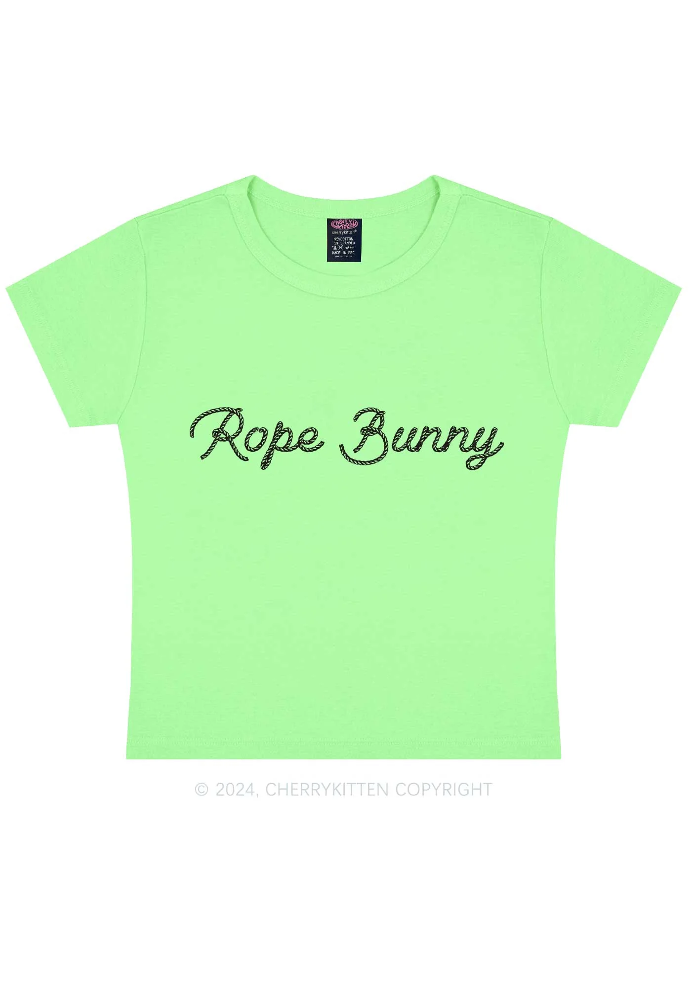 Rope Bunny Y2K Baby Tee Cherrykitten - Image 12