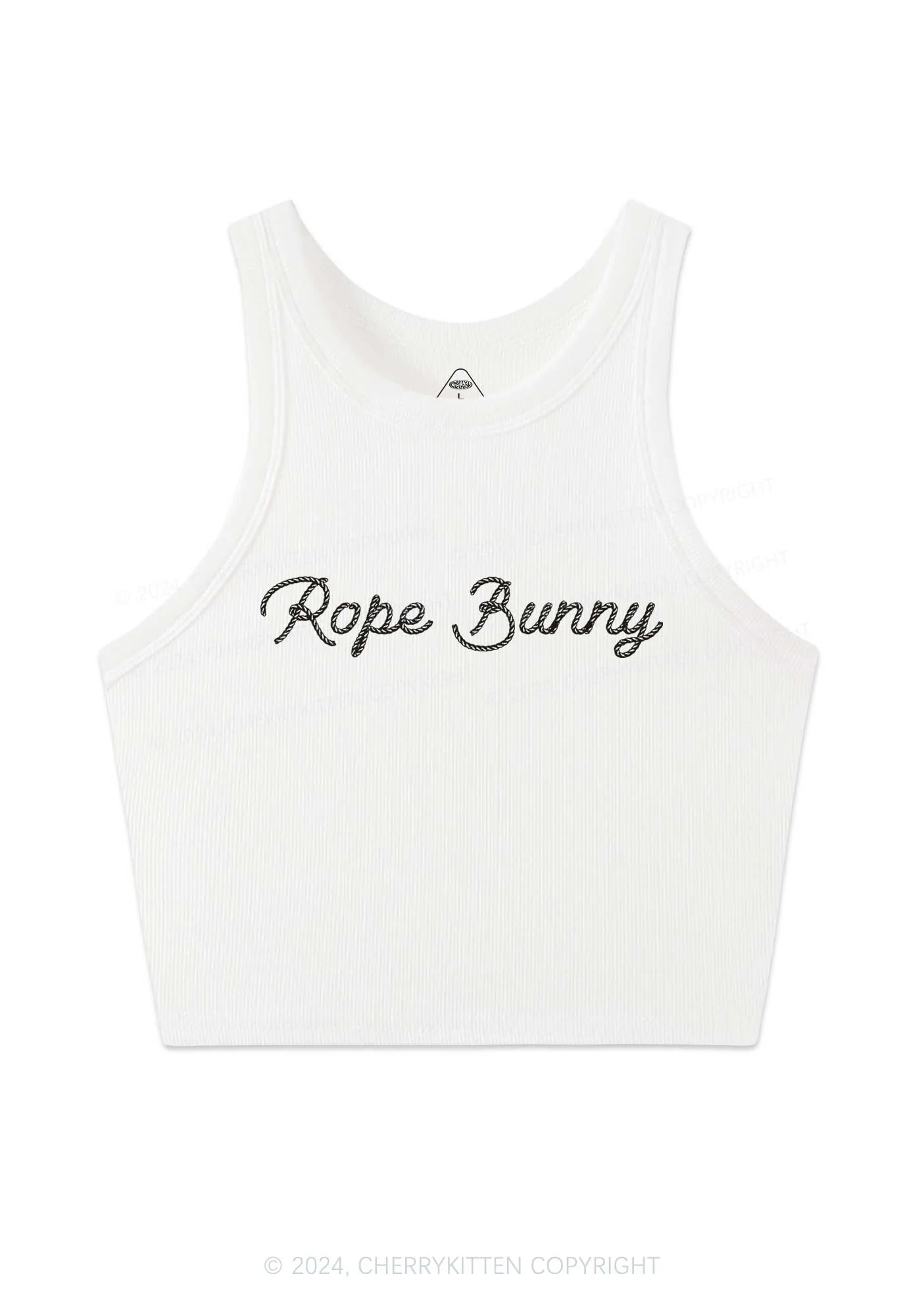 Rope Bunny Y2K Crop Tank Top Cherrykitten - Image 3