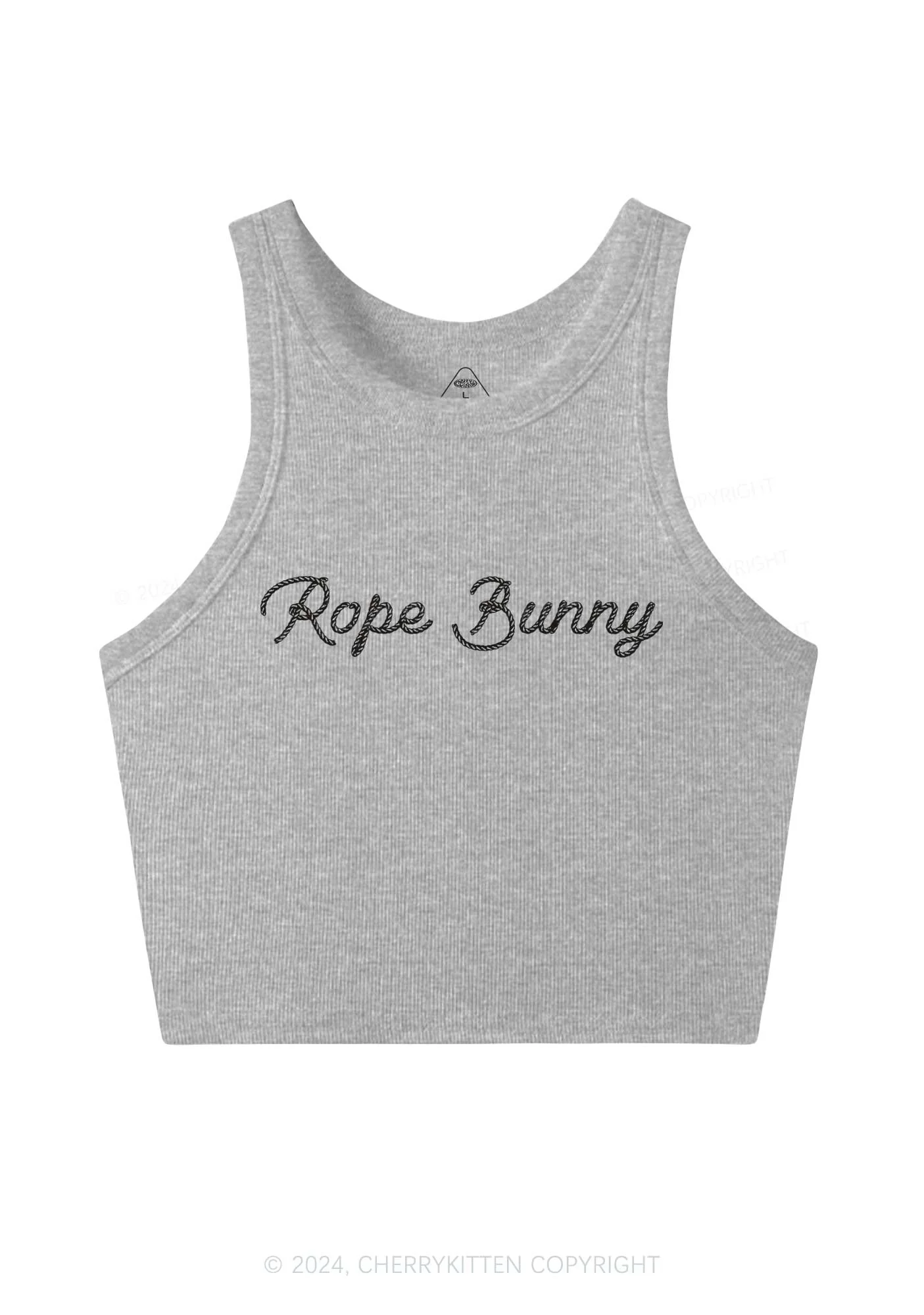 Rope Bunny Y2K Crop Tank Top Cherrykitten - Image 4