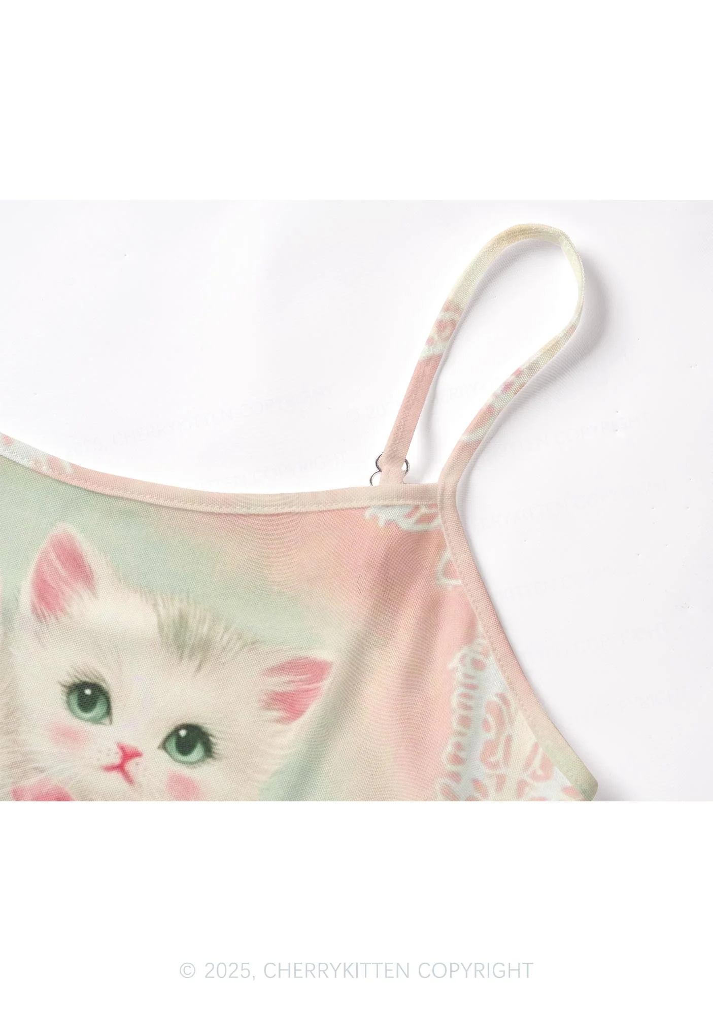 Rose Kitties Y2K Mesh Cami Tank Cherrykitten - Image 6