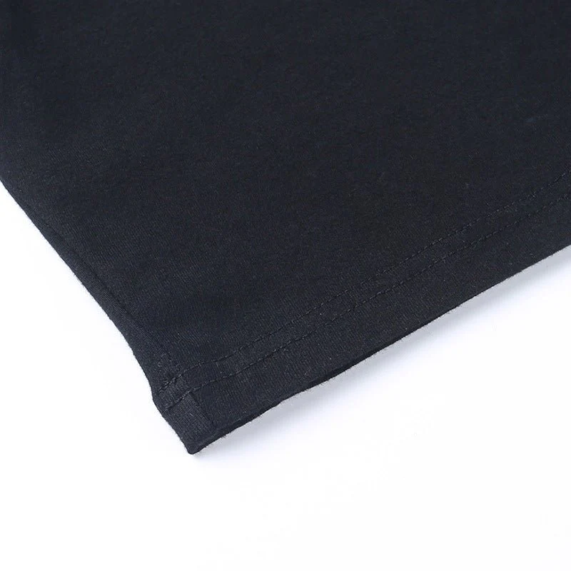 FUUFF Round Neck Glitter Short Sleeve T-Shirt - Image 5