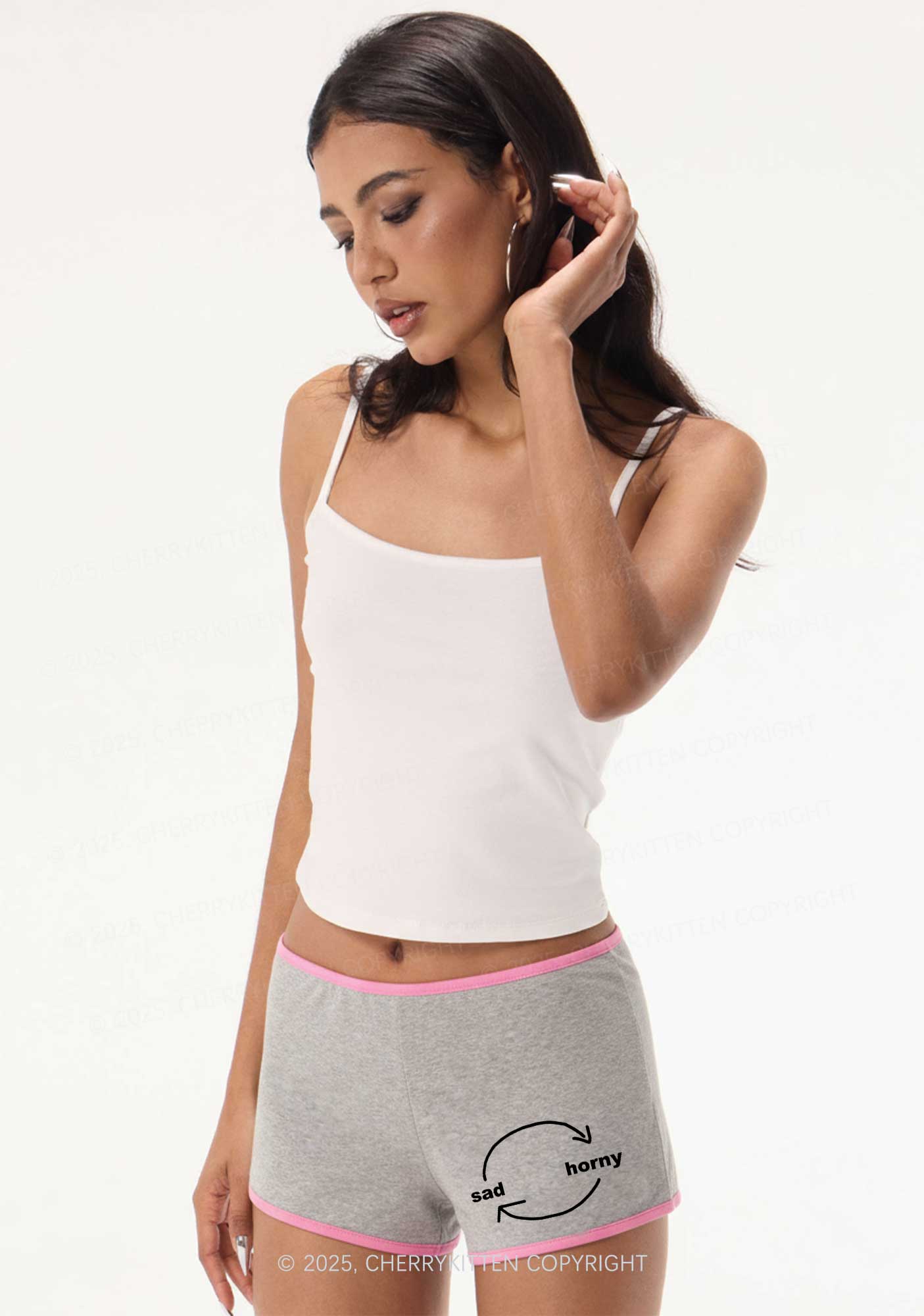 Sad Circle Y2K Booty Shorts Cherrykitten - Image 2