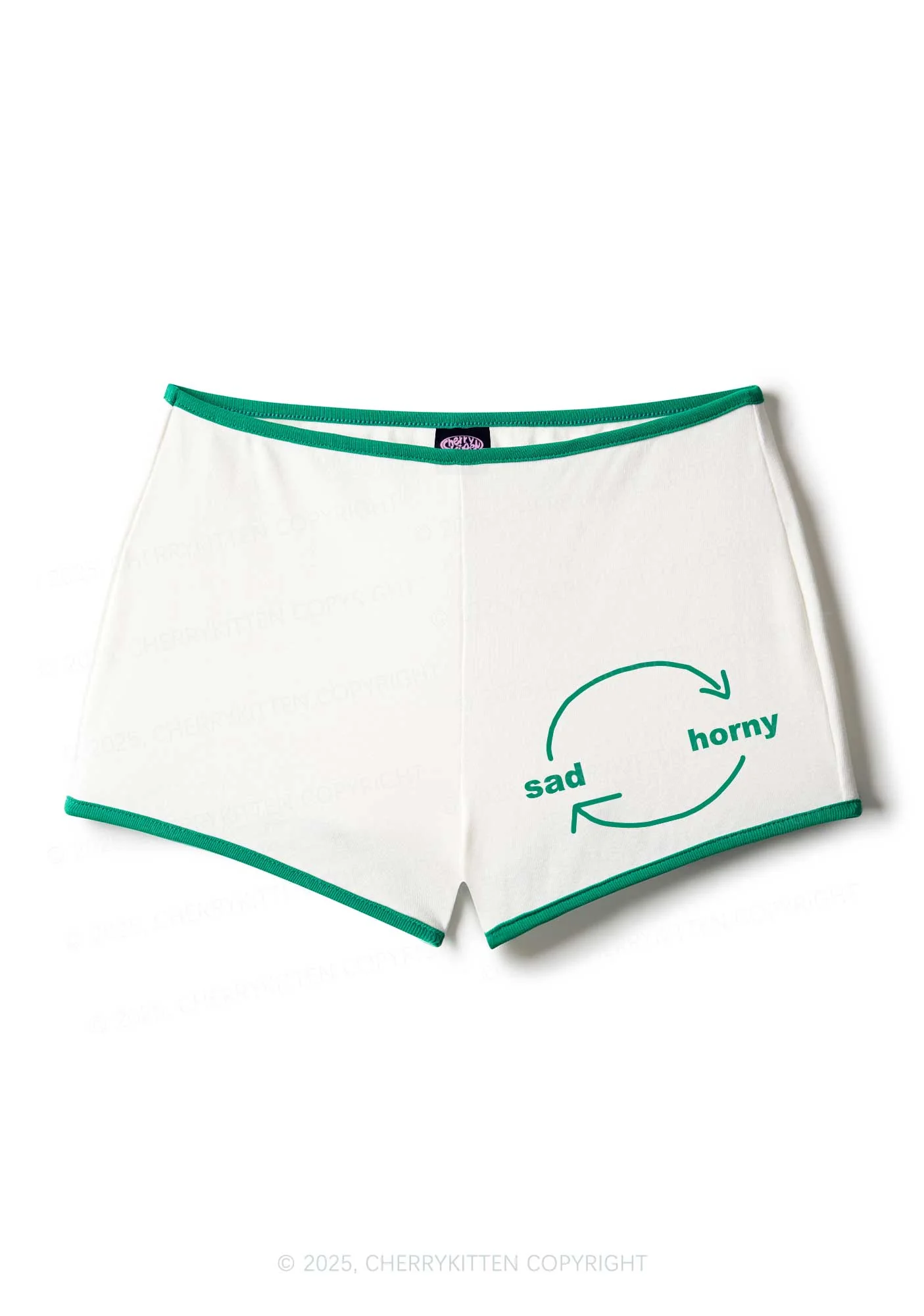 Sad Circle Y2K Booty Shorts Cherrykitten - Image 3