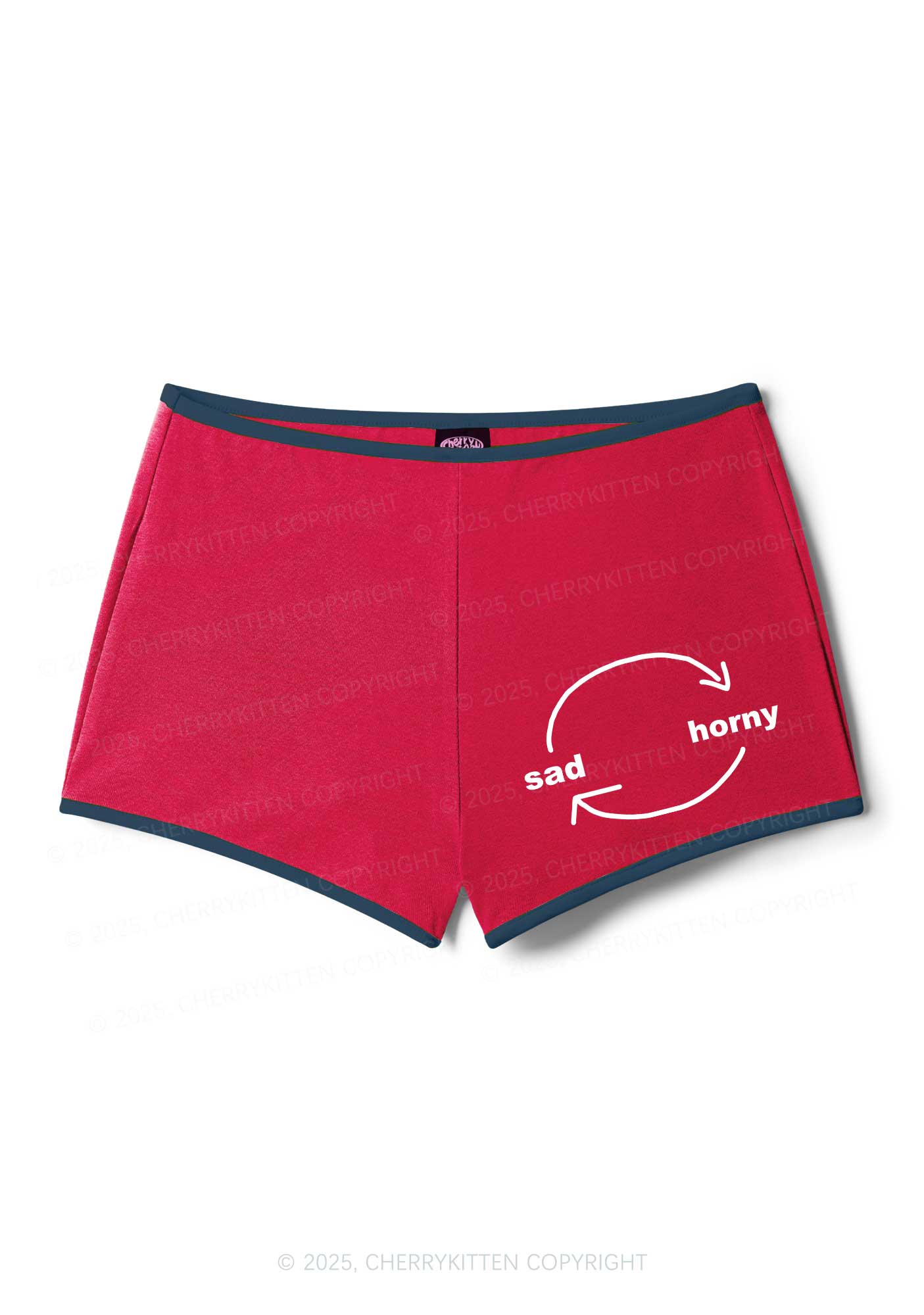Sad Circle Y2K Booty Shorts Cherrykitten - Image 4