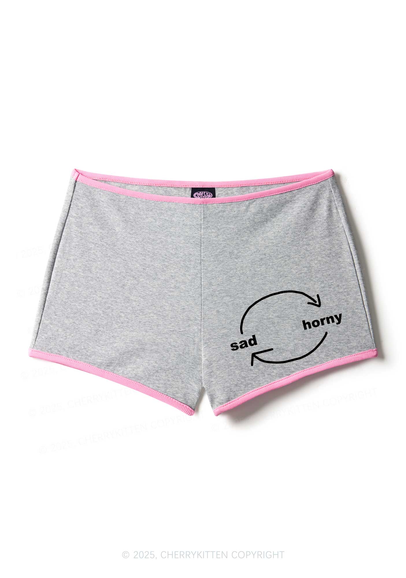 Sad Circle Y2K Booty Shorts Cherrykitten - Image 5