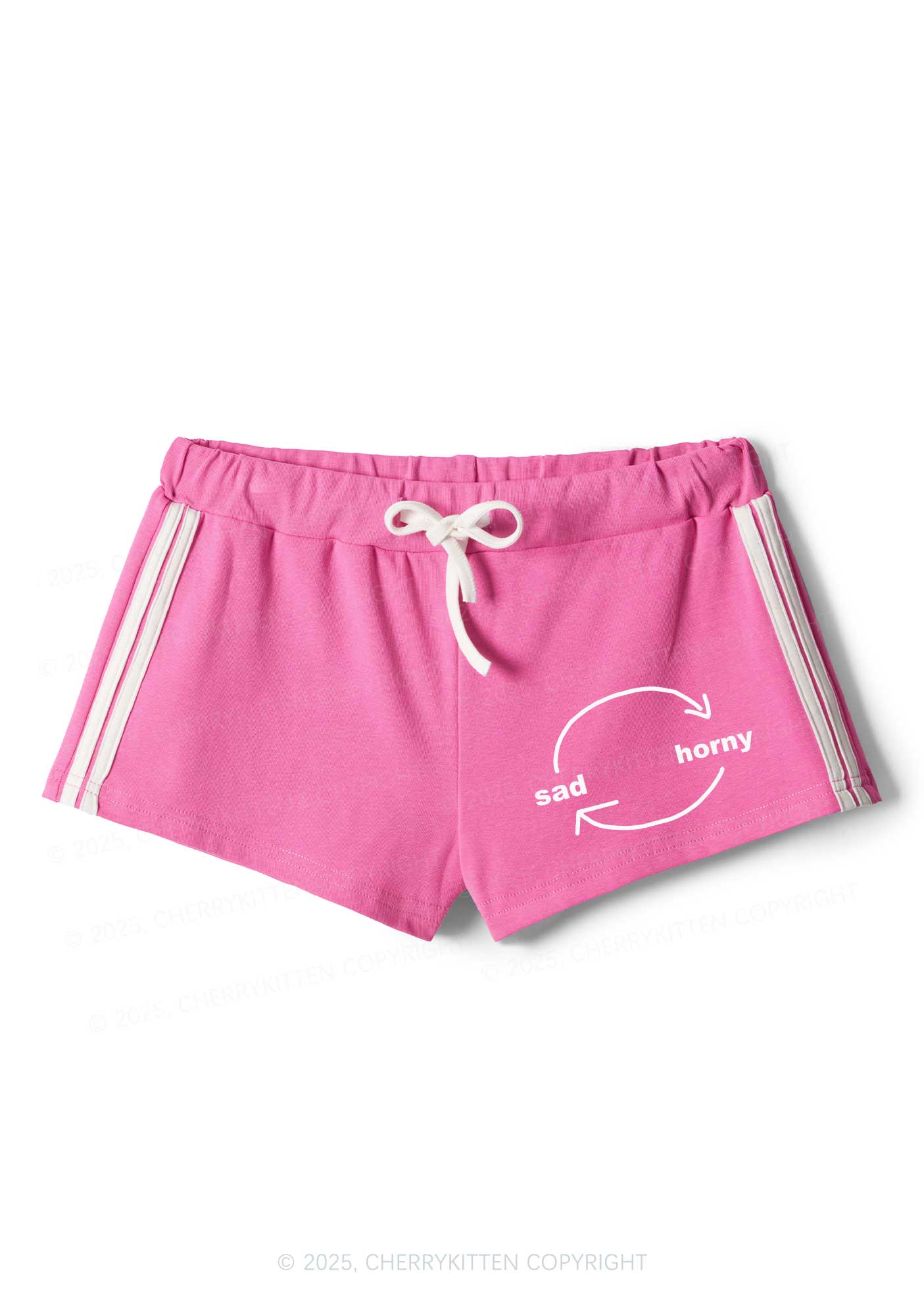 Sad Circle Y2K Drawstring Mini Shorts Cherrykitten - Image 3