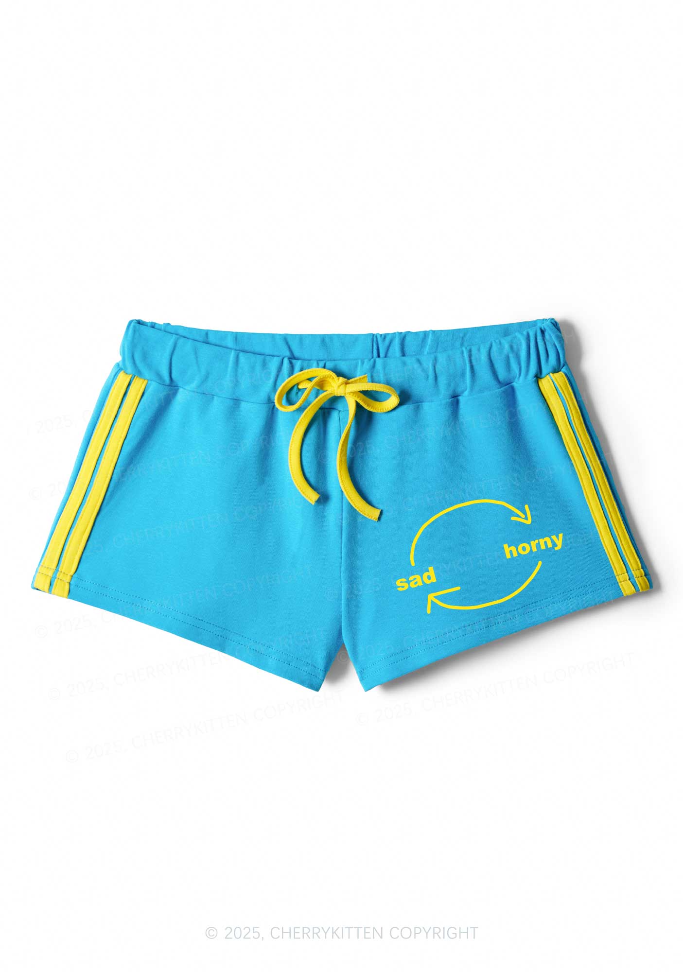 Sad Circle Y2K Drawstring Mini Shorts Cherrykitten - Image 5