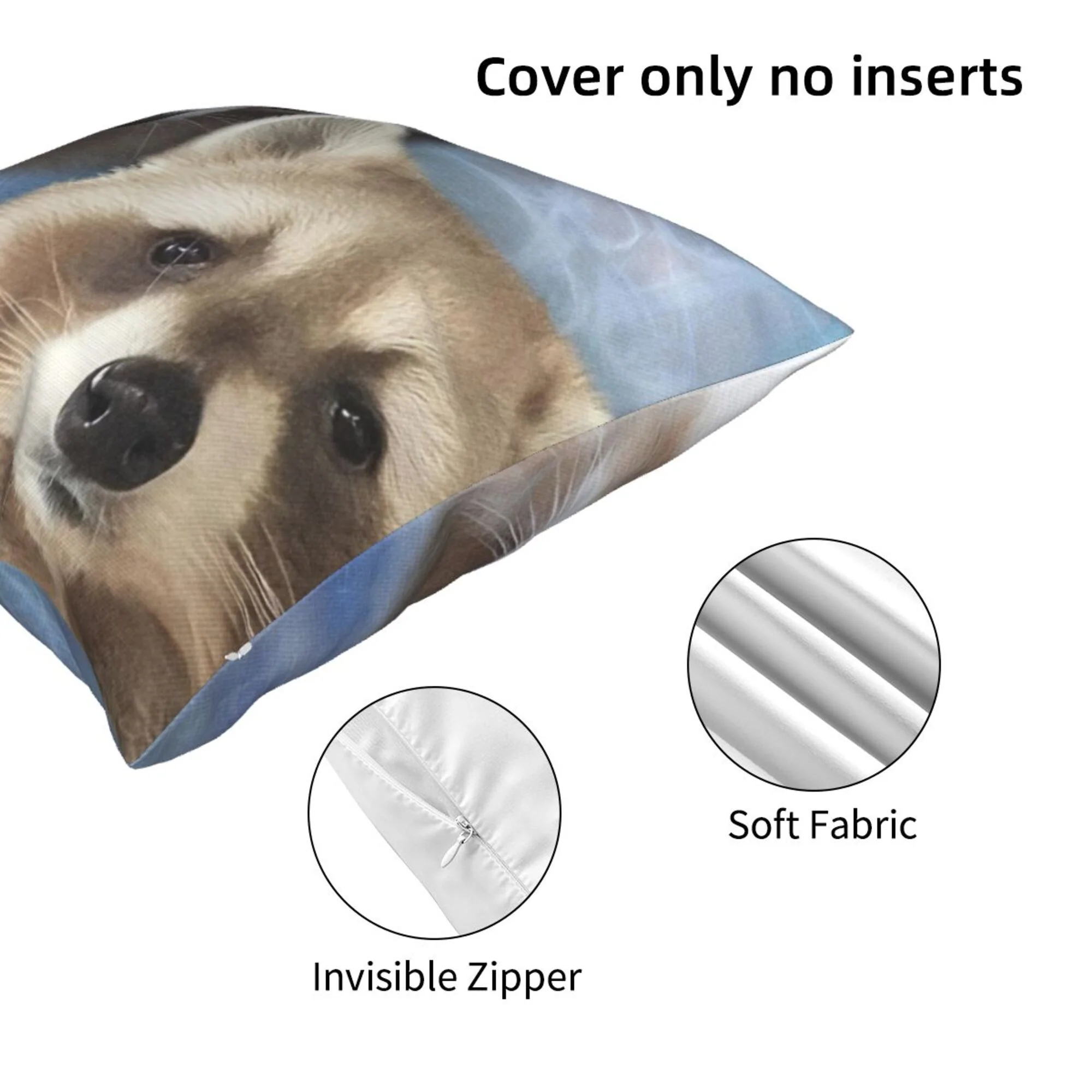 Sad Raccoon Y2K Throw Pillow Cover Cherrykitten - Image 4