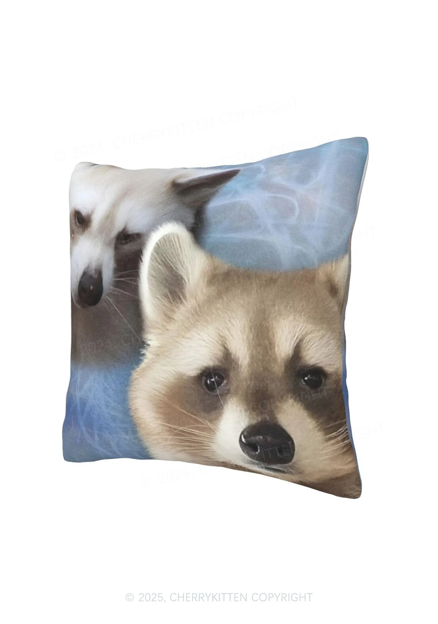 Sad Raccoon Y2K Throw Pillow Cover Cherrykitten - Image 7