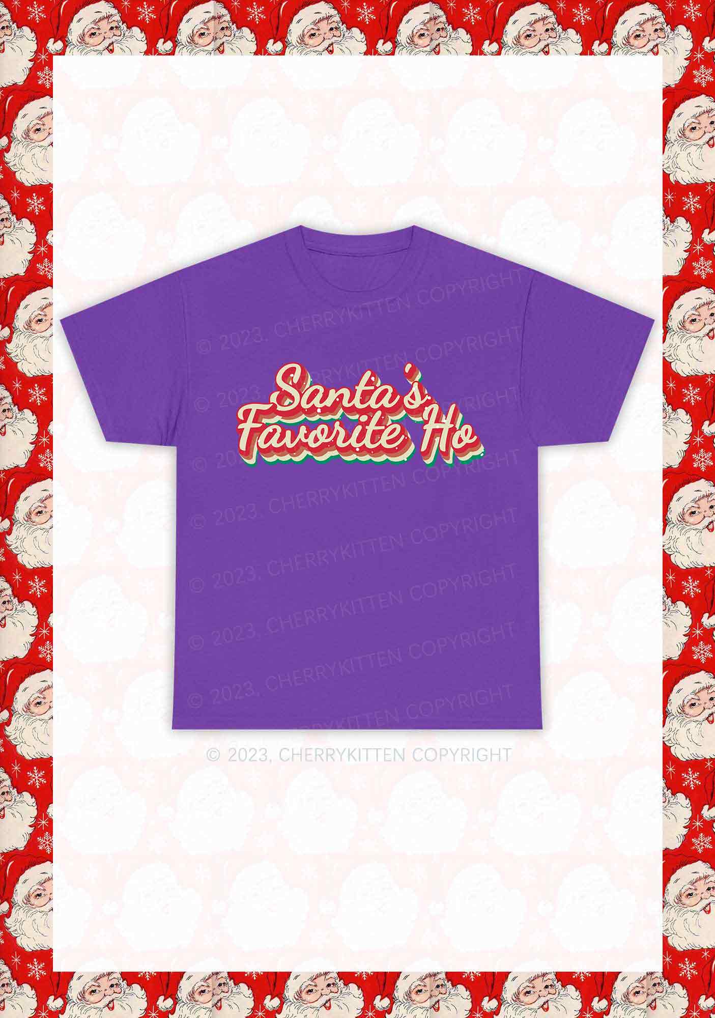 Santa's Favorite Ho Christmas Y2K Chunky Shirt Cherrykitten - Image 3