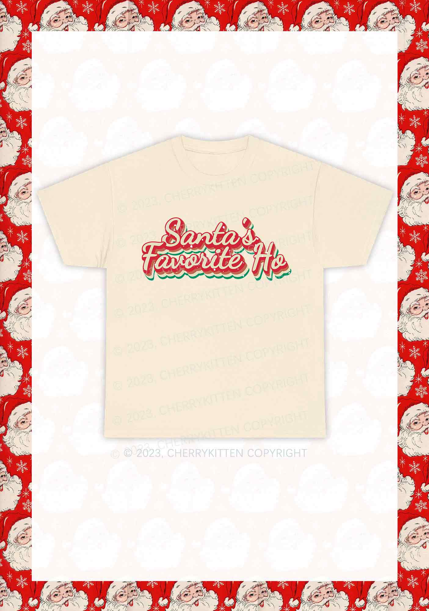 Santa's Favorite Ho Christmas Y2K Chunky Shirt Cherrykitten - Image 5