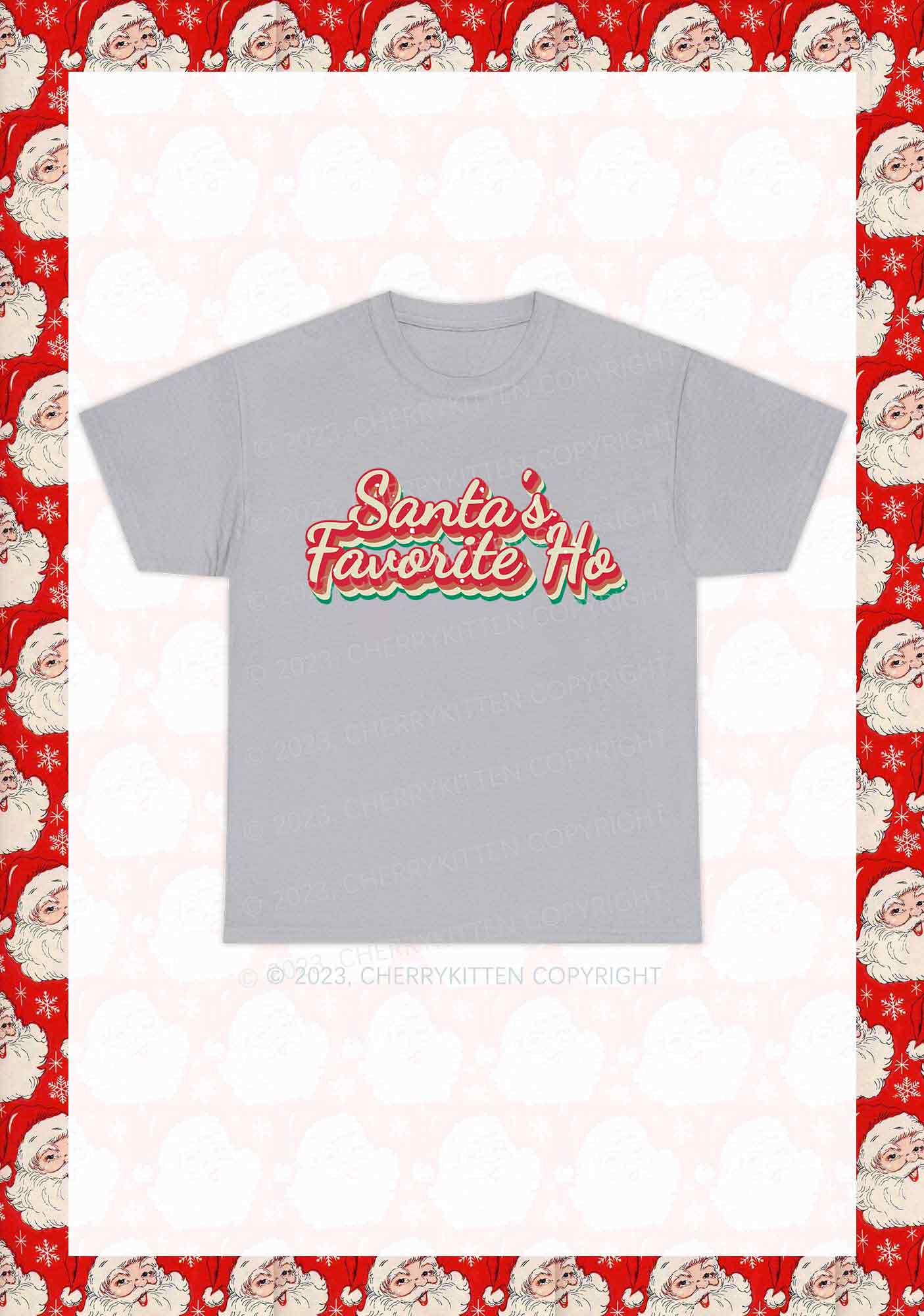 Santa's Favorite Ho Christmas Y2K Chunky Shirt Cherrykitten - Image 7