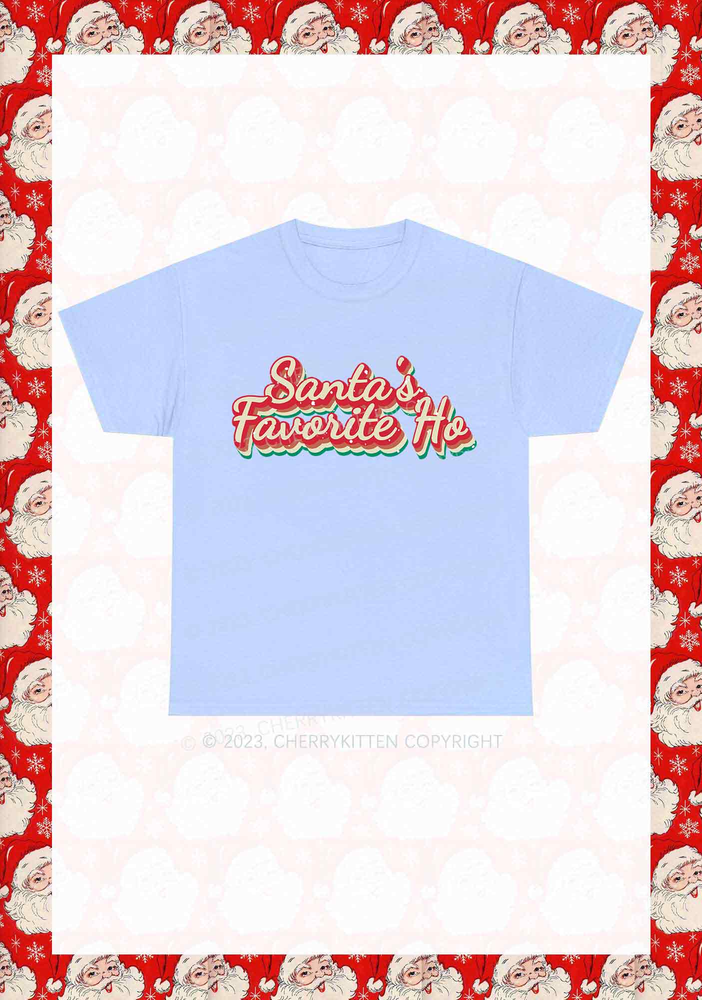 Santa's Favorite Ho Christmas Y2K Chunky Shirt Cherrykitten - Image 8
