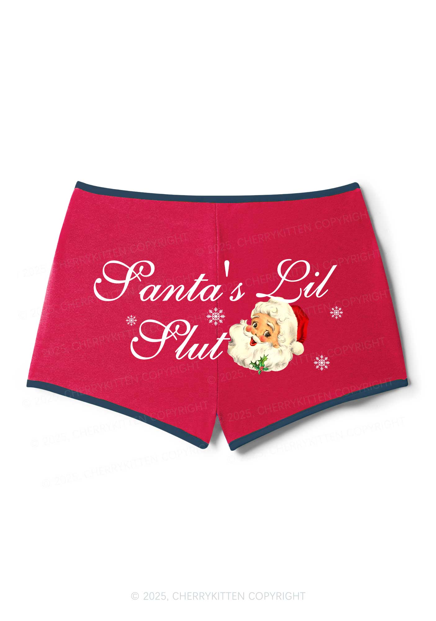 Santas Lil Slxt Christmas Y2K Booty Shorts Cherrykitten - Image 3