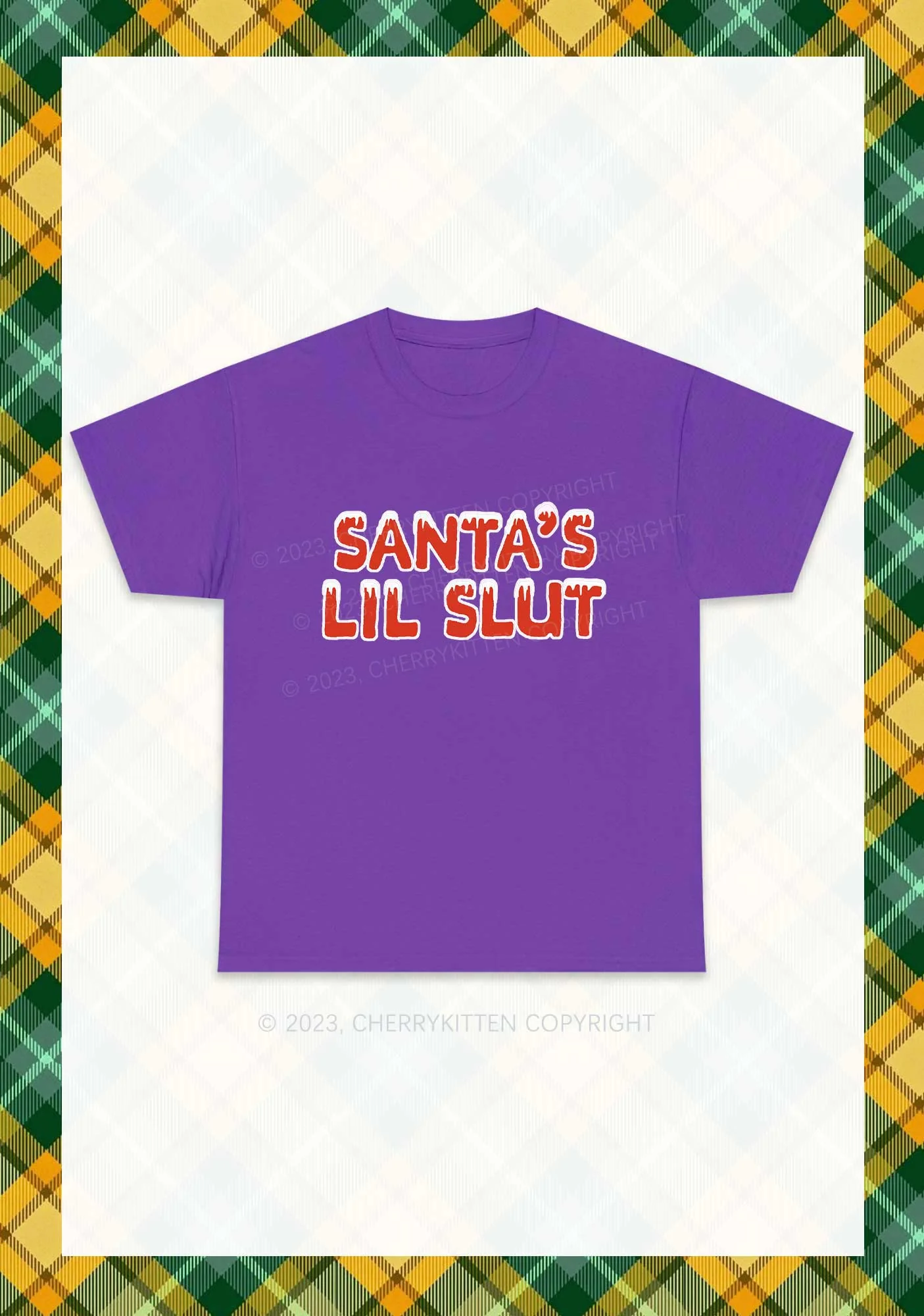 Santa's Lil Slxt Christmas Y2K Chunky Shirt Cherrykitten - Image 3