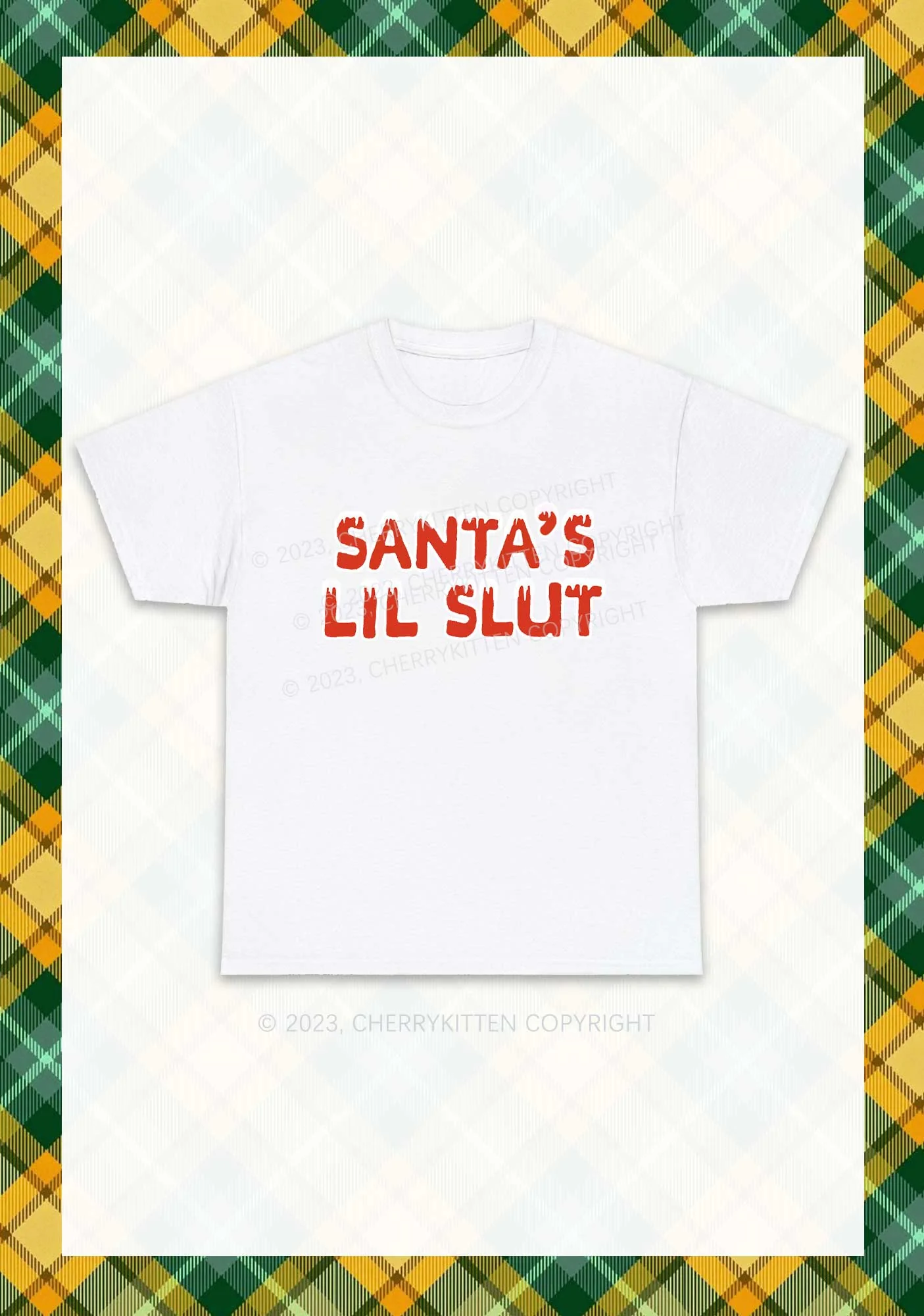 Santa's Lil Slxt Christmas Y2K Chunky Shirt Cherrykitten - Image 4