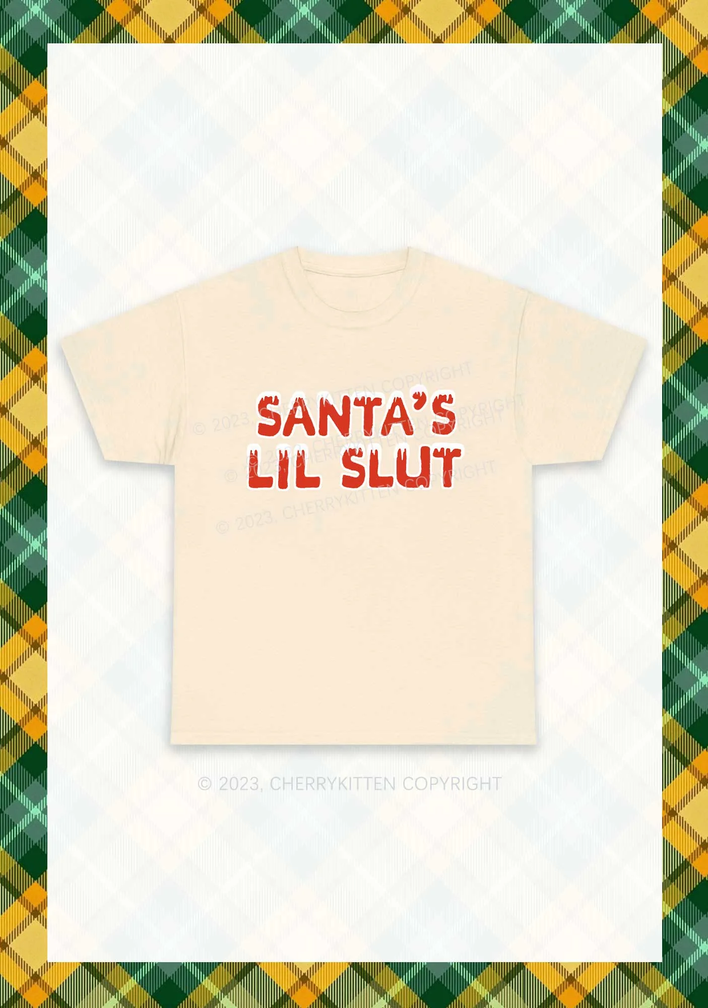 Santa's Lil Slxt Christmas Y2K Chunky Shirt Cherrykitten - Image 5