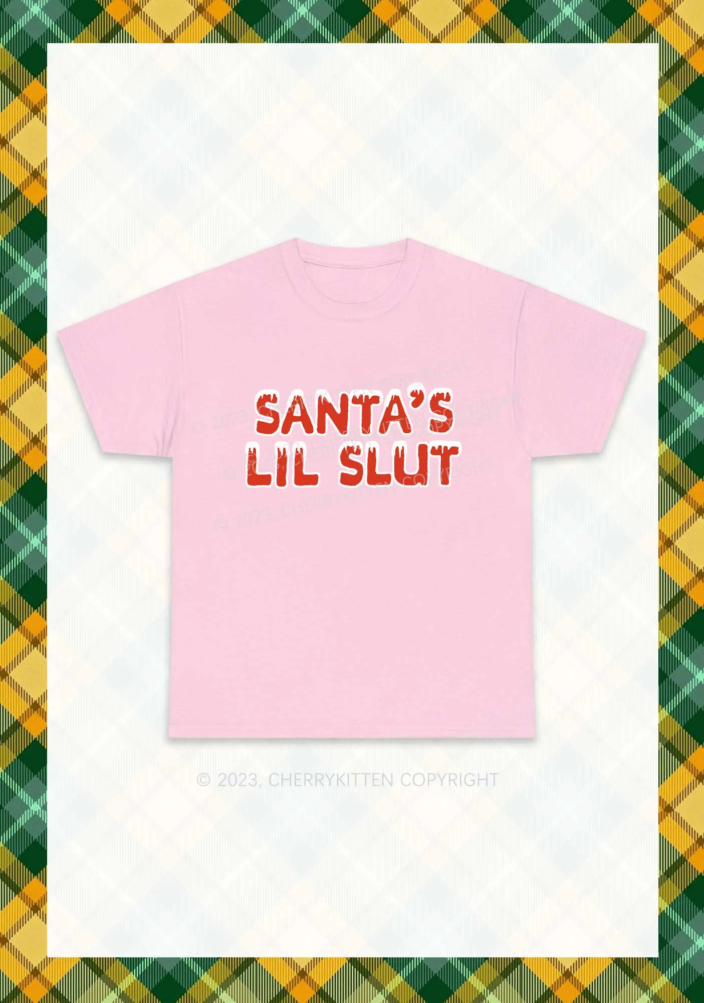 Santa's Lil Slxt Christmas Y2K Chunky Shirt Cherrykitten - Image 6