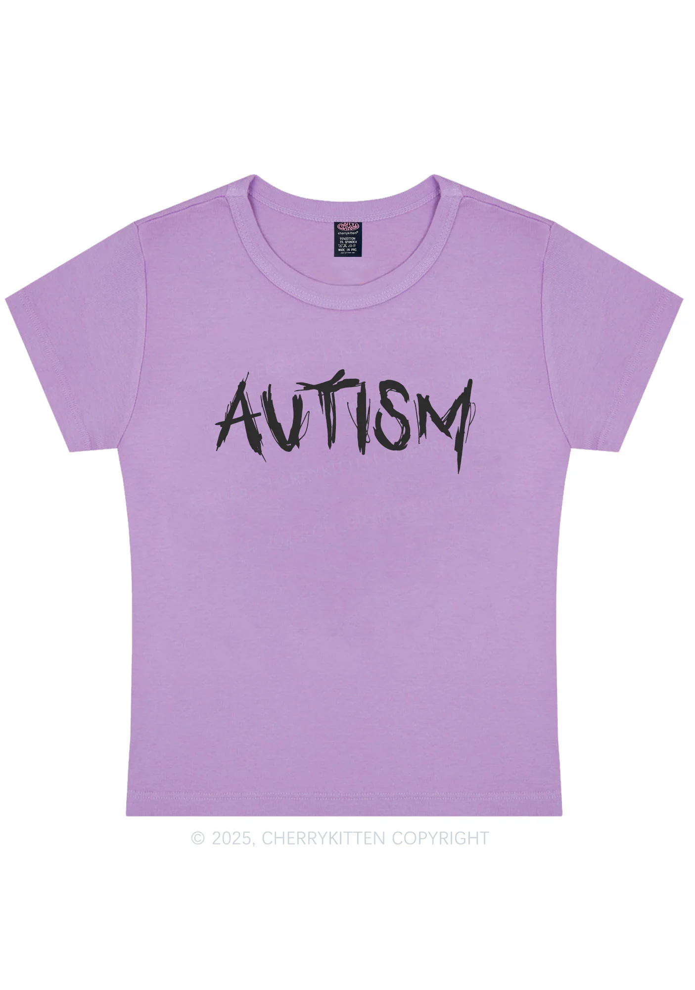 Satan Autism Y2K Baby Tee Cherrykitten - Image 8
