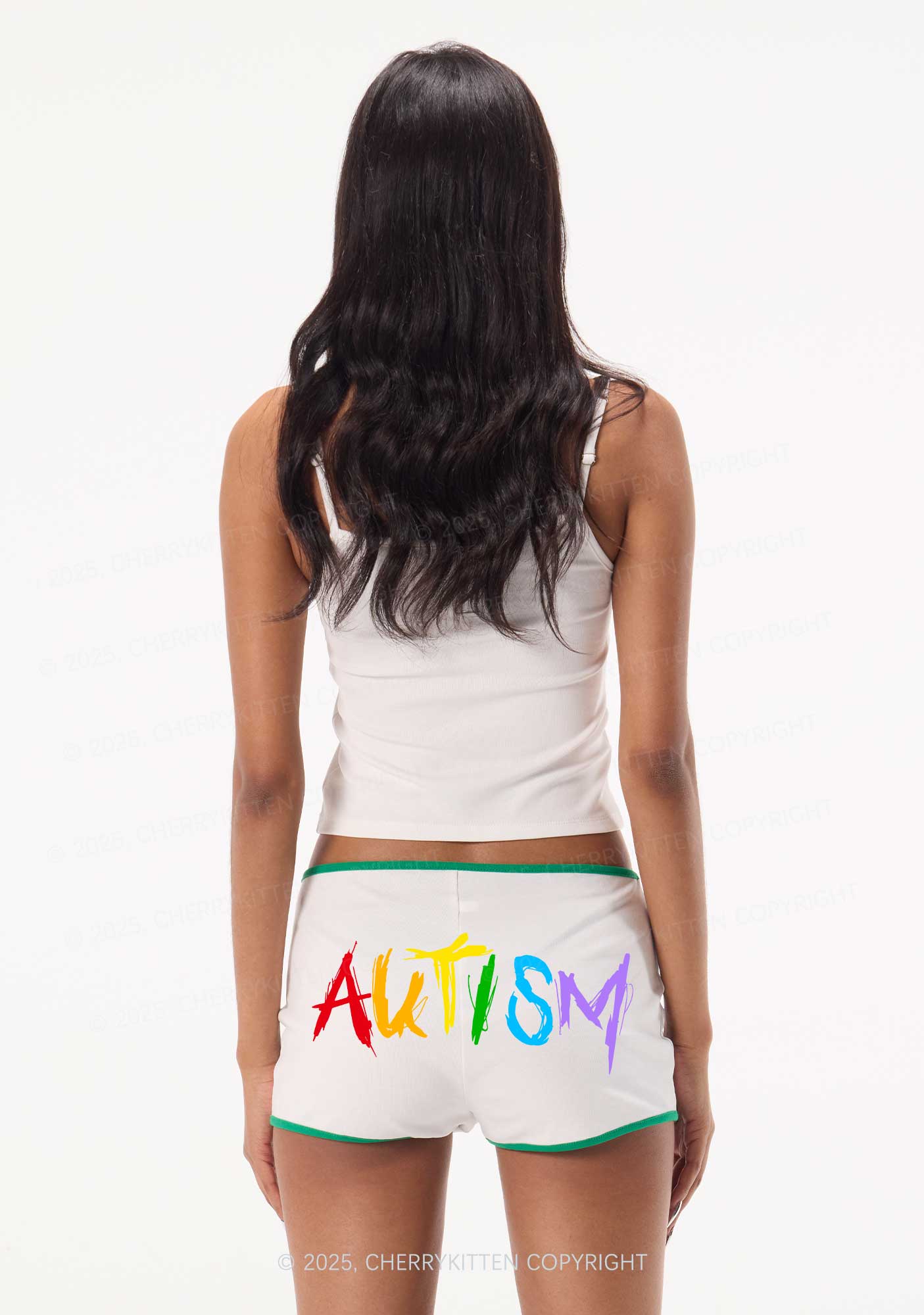 Satan Autism Y2K Booty Shorts Cherrykitten - Image 2