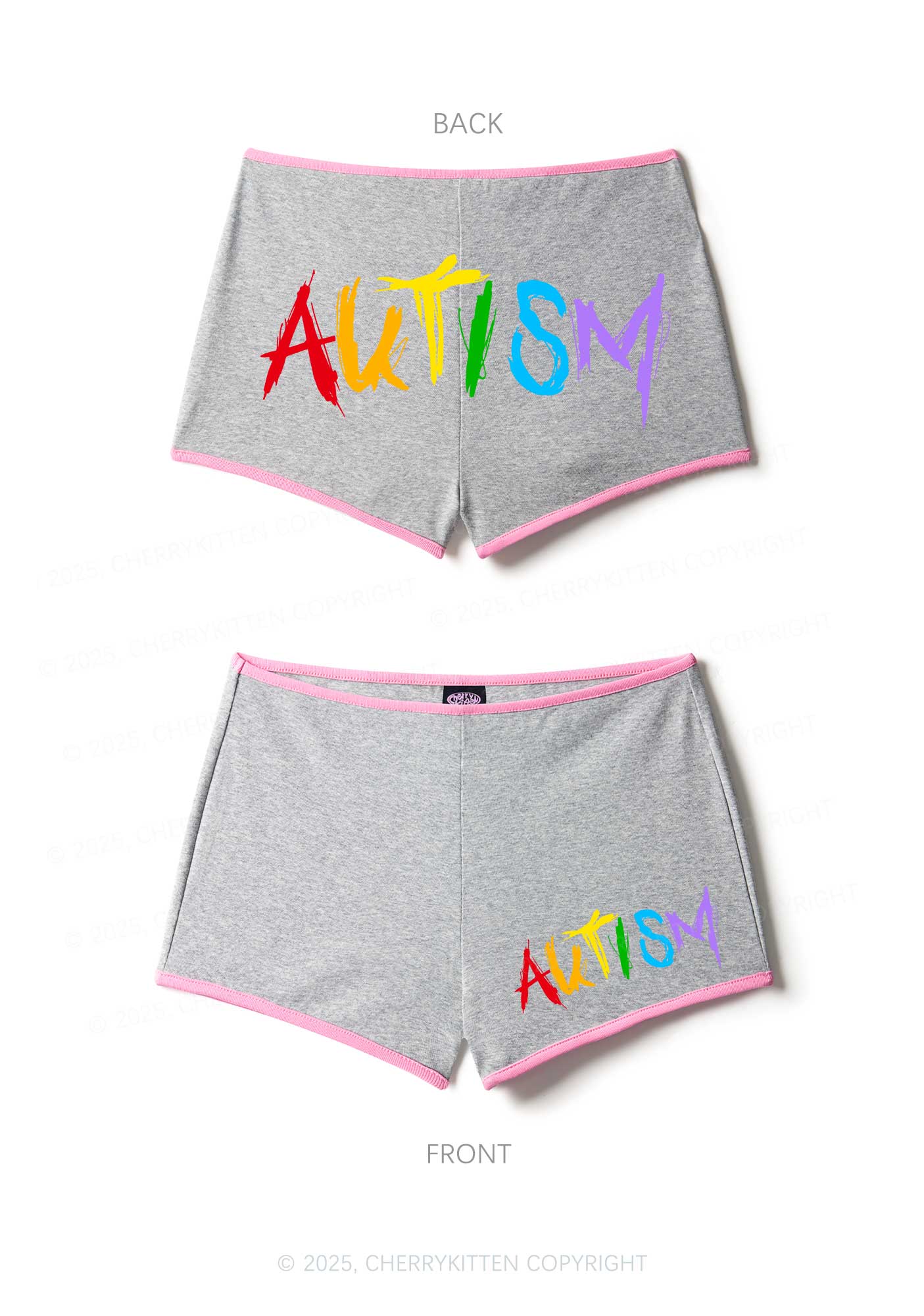 Satan Autism Y2K Booty Shorts Cherrykitten - Image 5
