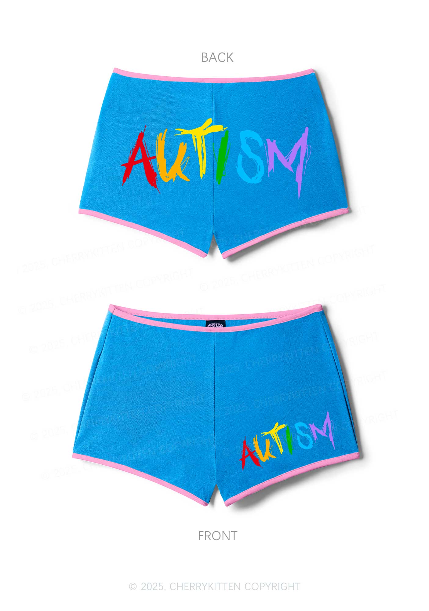 Satan Autism Y2K Booty Shorts Cherrykitten - Image 6