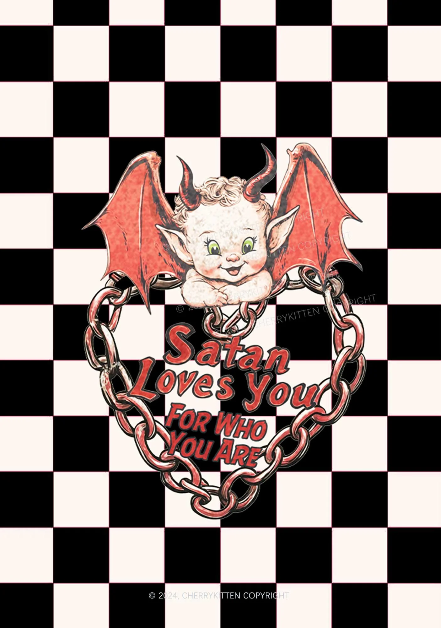 Satan Loves You Y2K Phone Case Cherrykitten - Image 2