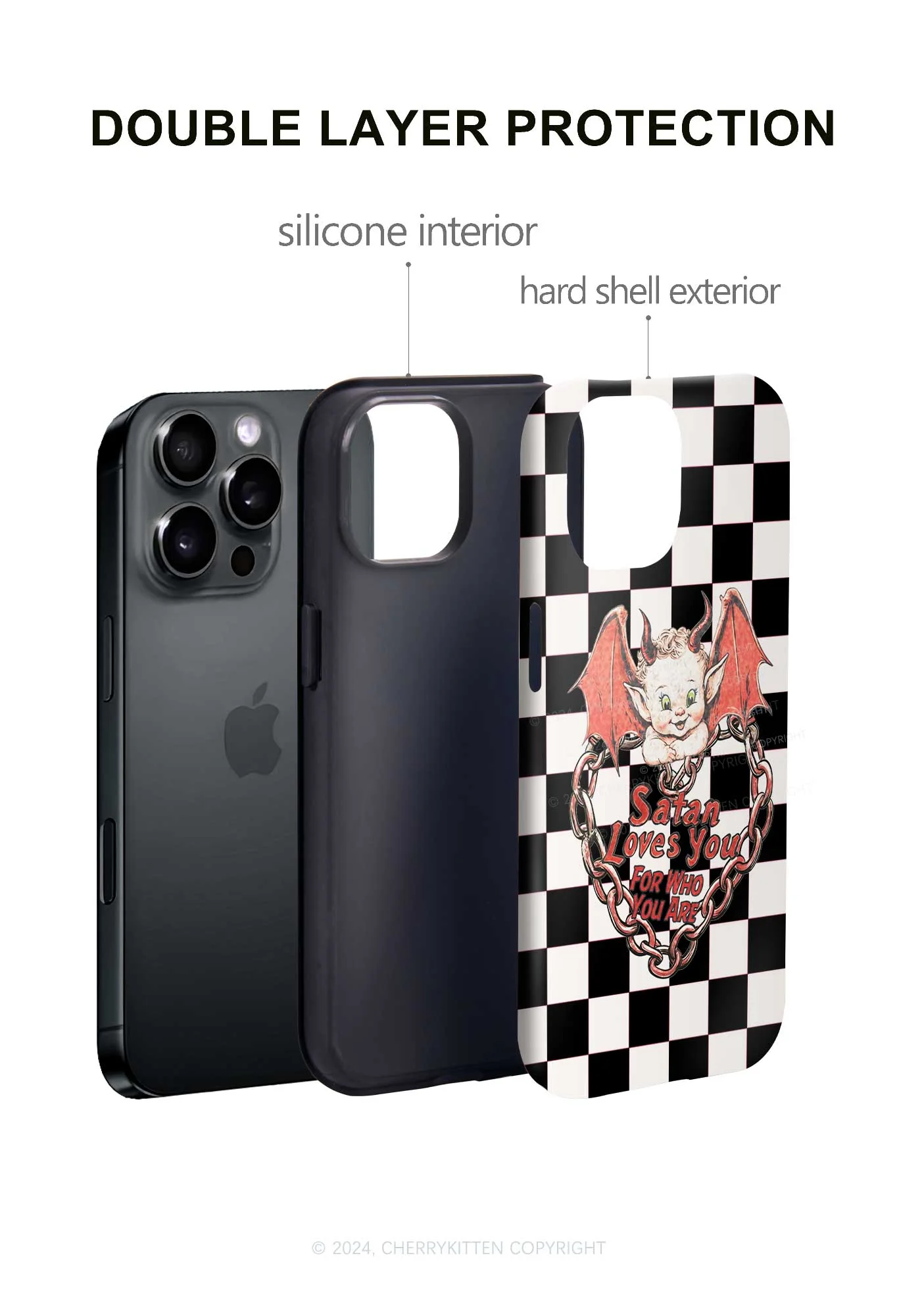 Satan Loves You Y2K Phone Case Cherrykitten - Image 4