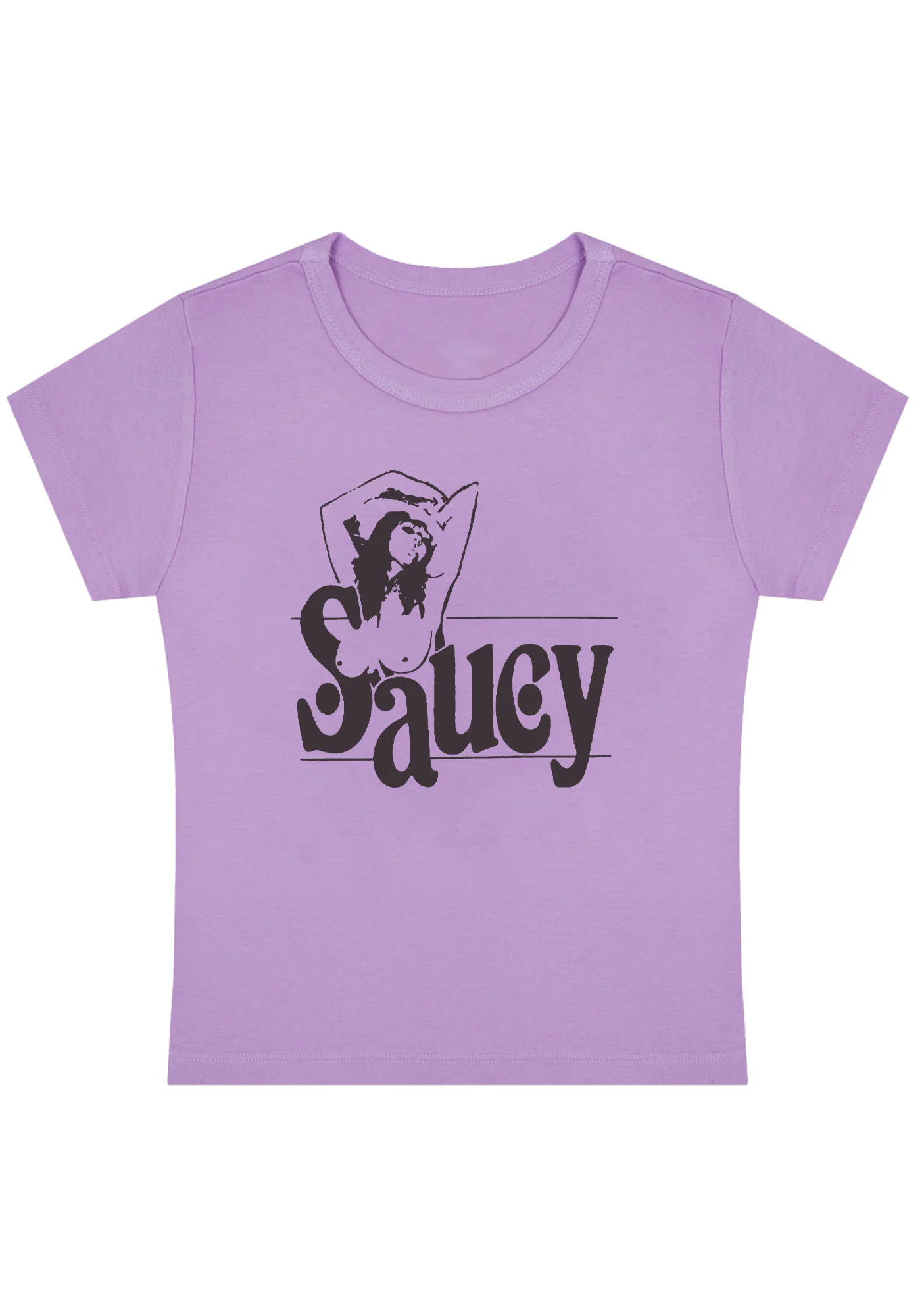 Saucy Girl Y2K Baby Tee - Image 3