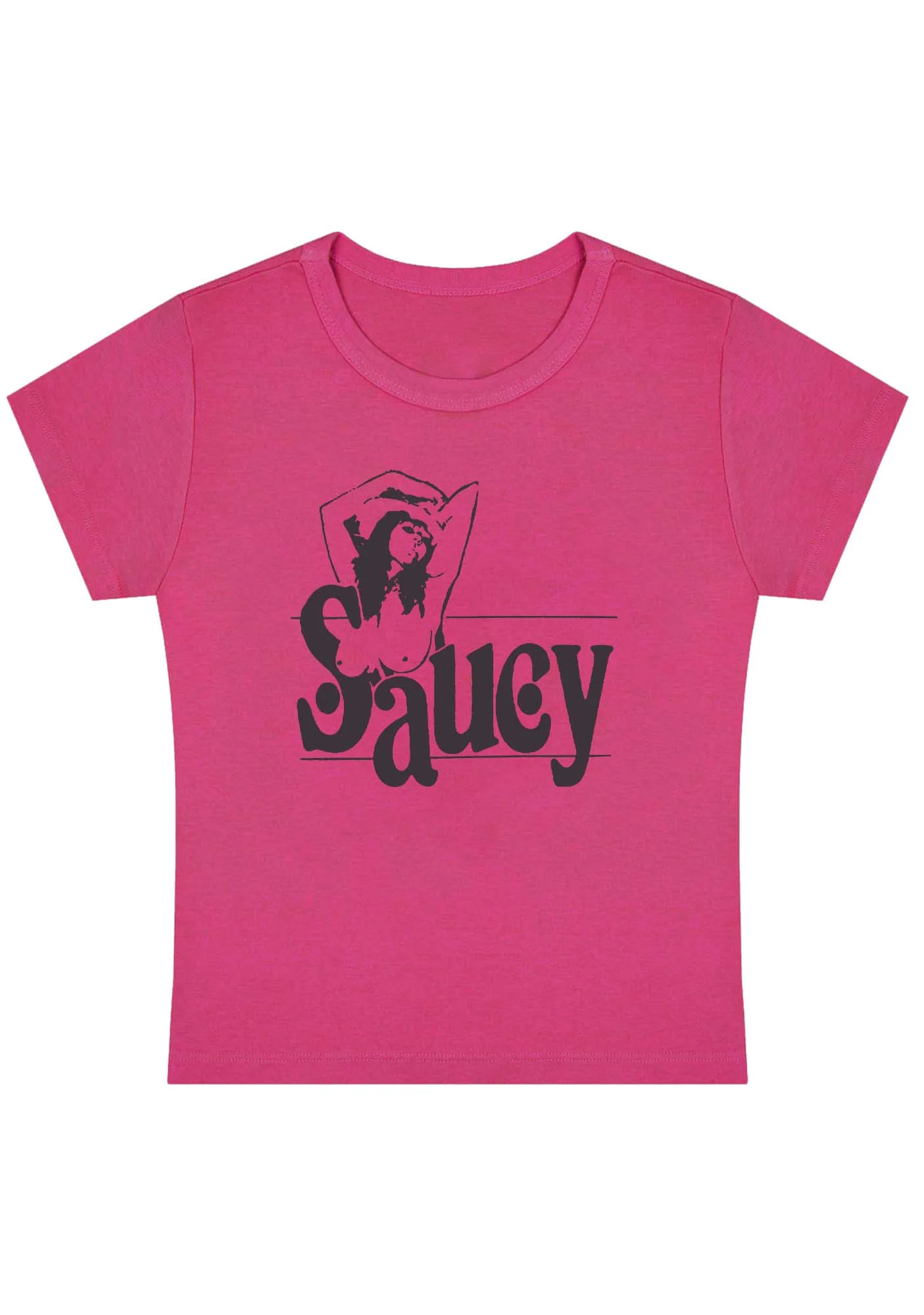 Saucy Girl Y2K Baby Tee - Image 5