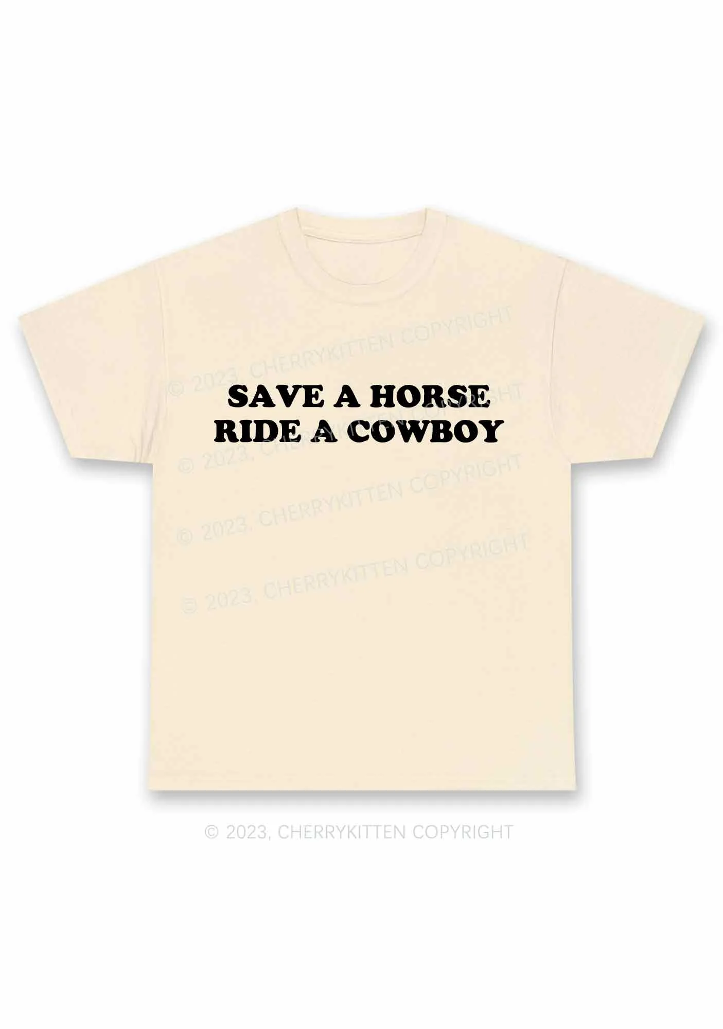 Save A Horse Ride A Cowboy Y2K Chunky Shirt Cherrykitten - Image 5