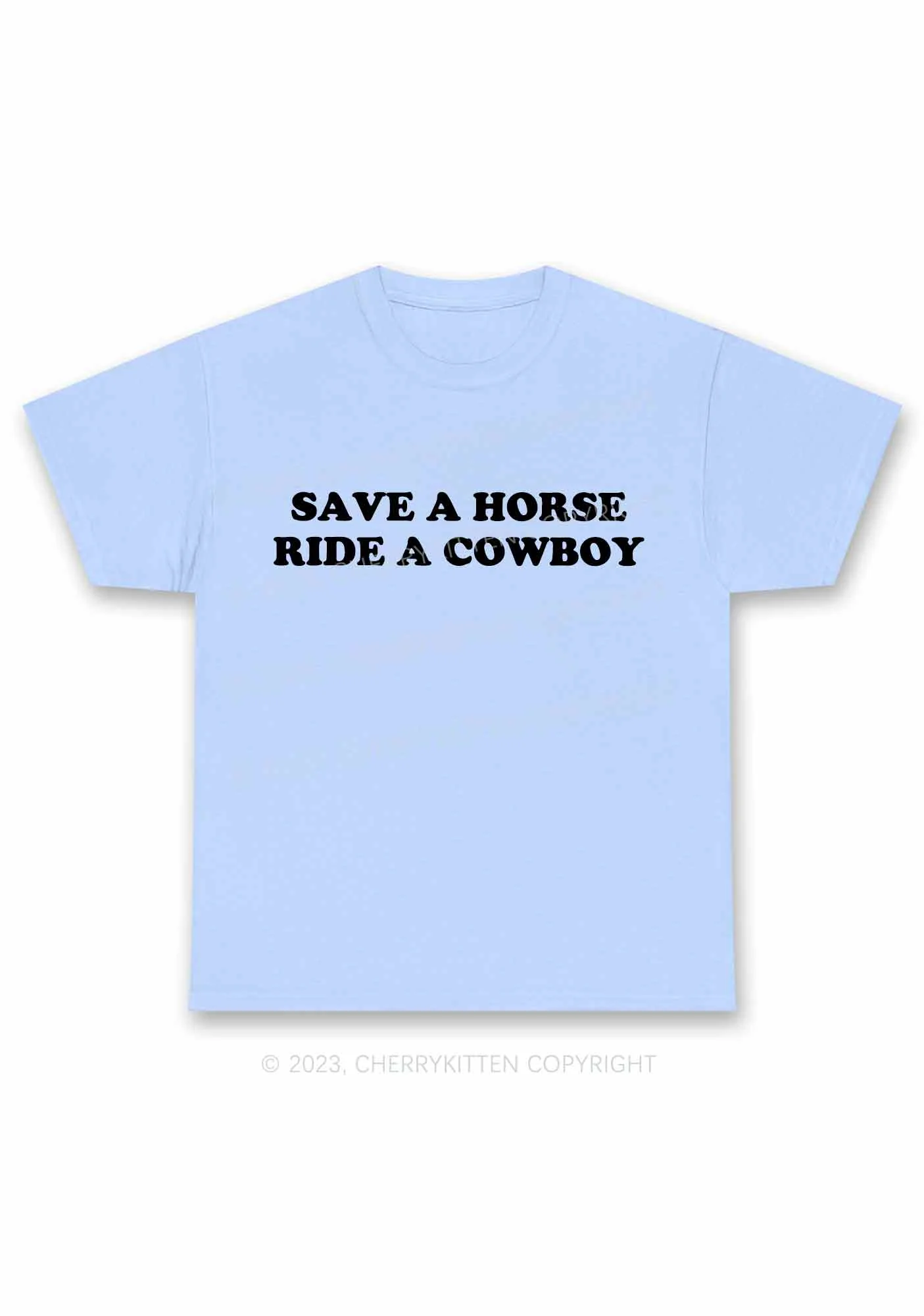 Save A Horse Ride A Cowboy Y2K Chunky Shirt Cherrykitten - Image 8