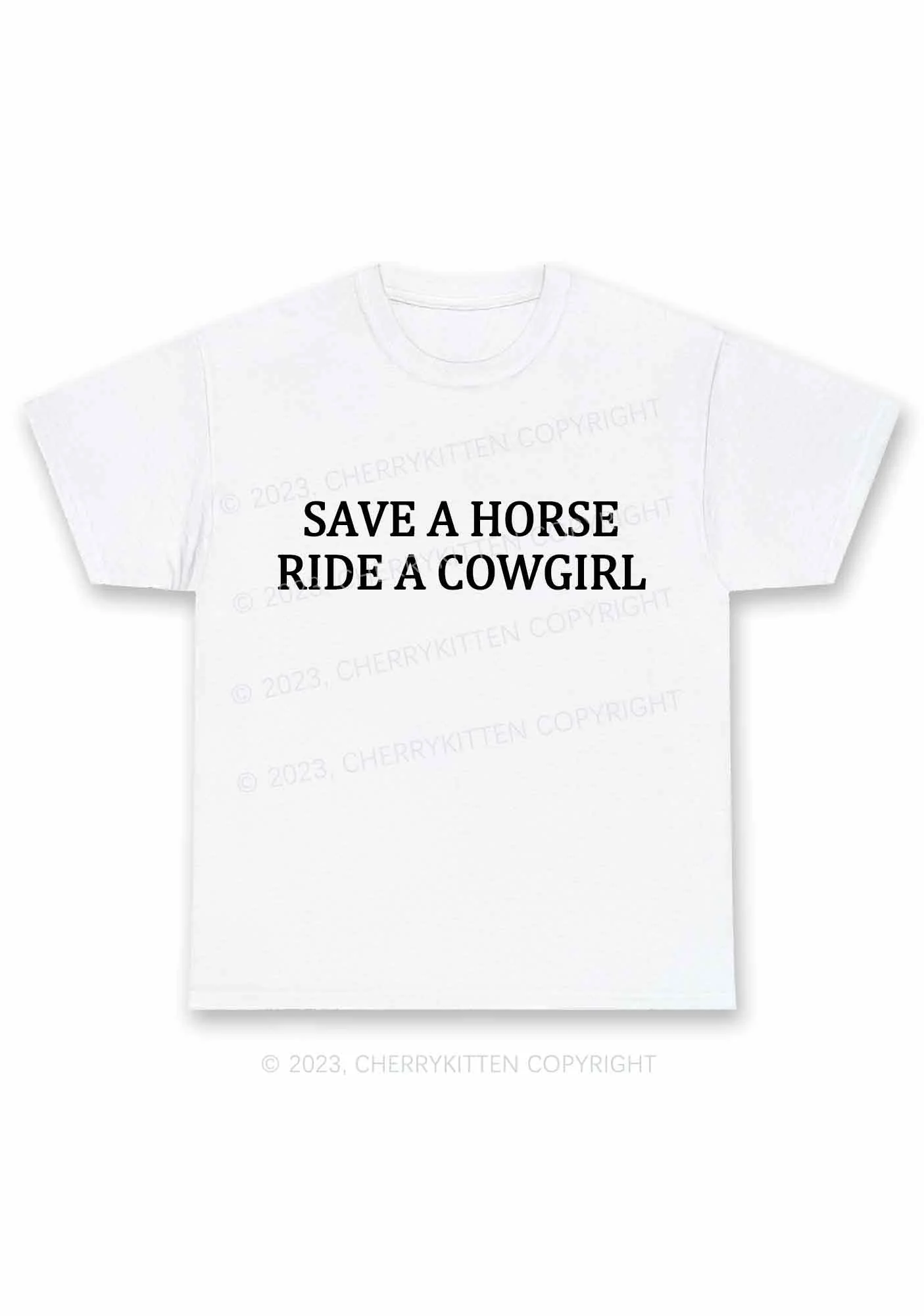 Save A Horse Ride A Cowgirl Y2K Chunky Shirt Cherrykitten - Image 4