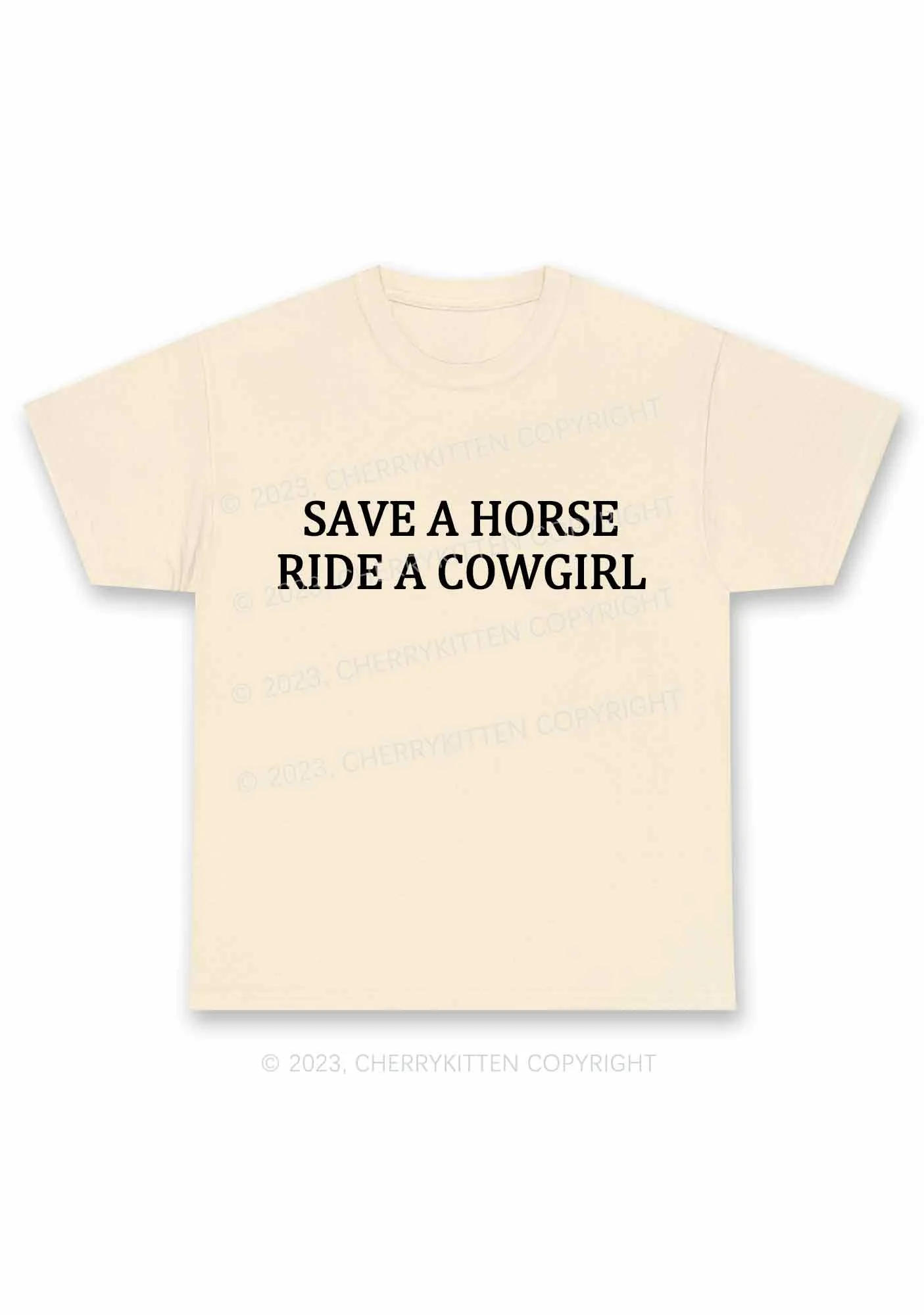 Save A Horse Ride A Cowgirl Y2K Chunky Shirt Cherrykitten - Image 5