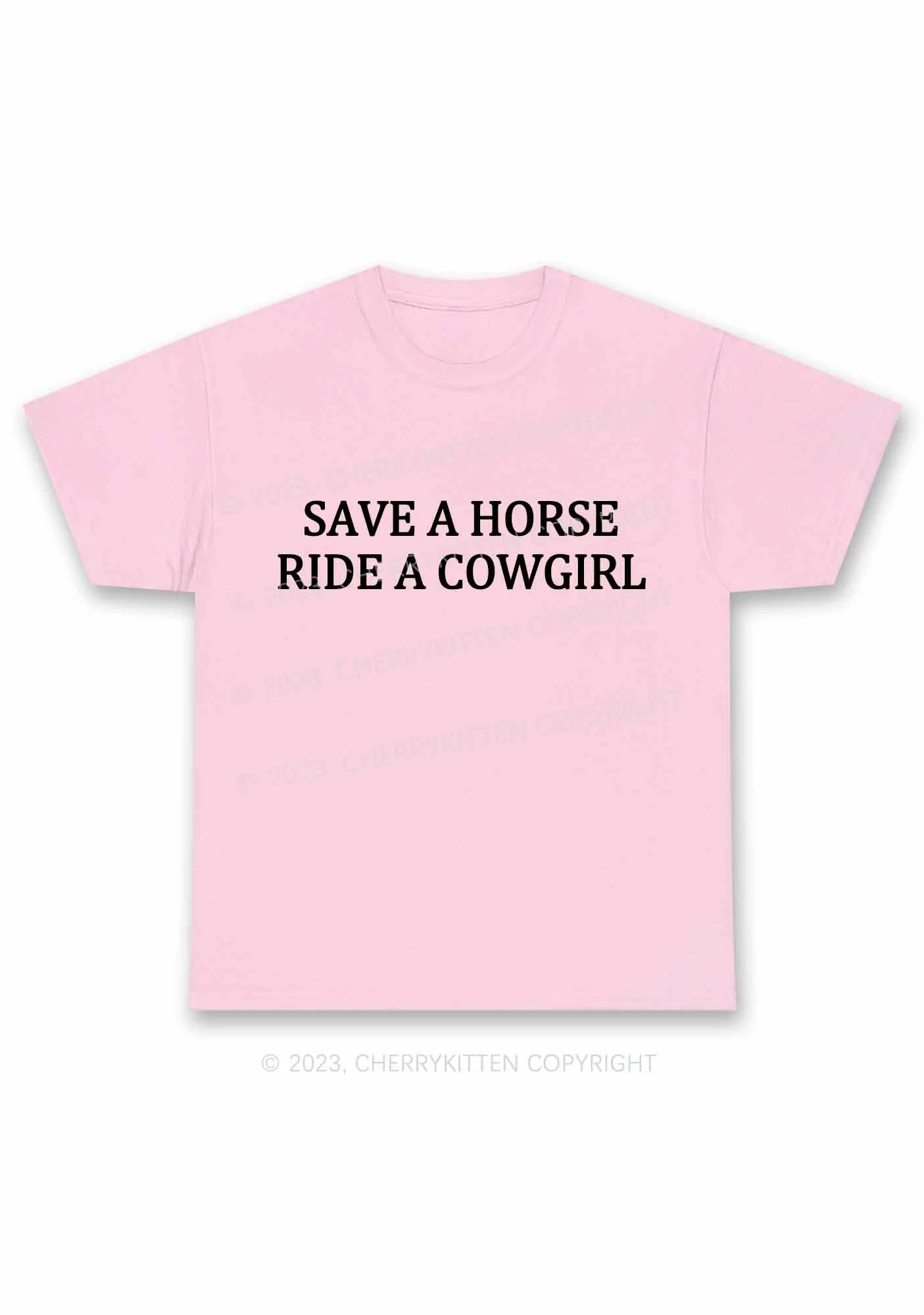 Save A Horse Ride A Cowgirl Y2K Chunky Shirt Cherrykitten - Image 6
