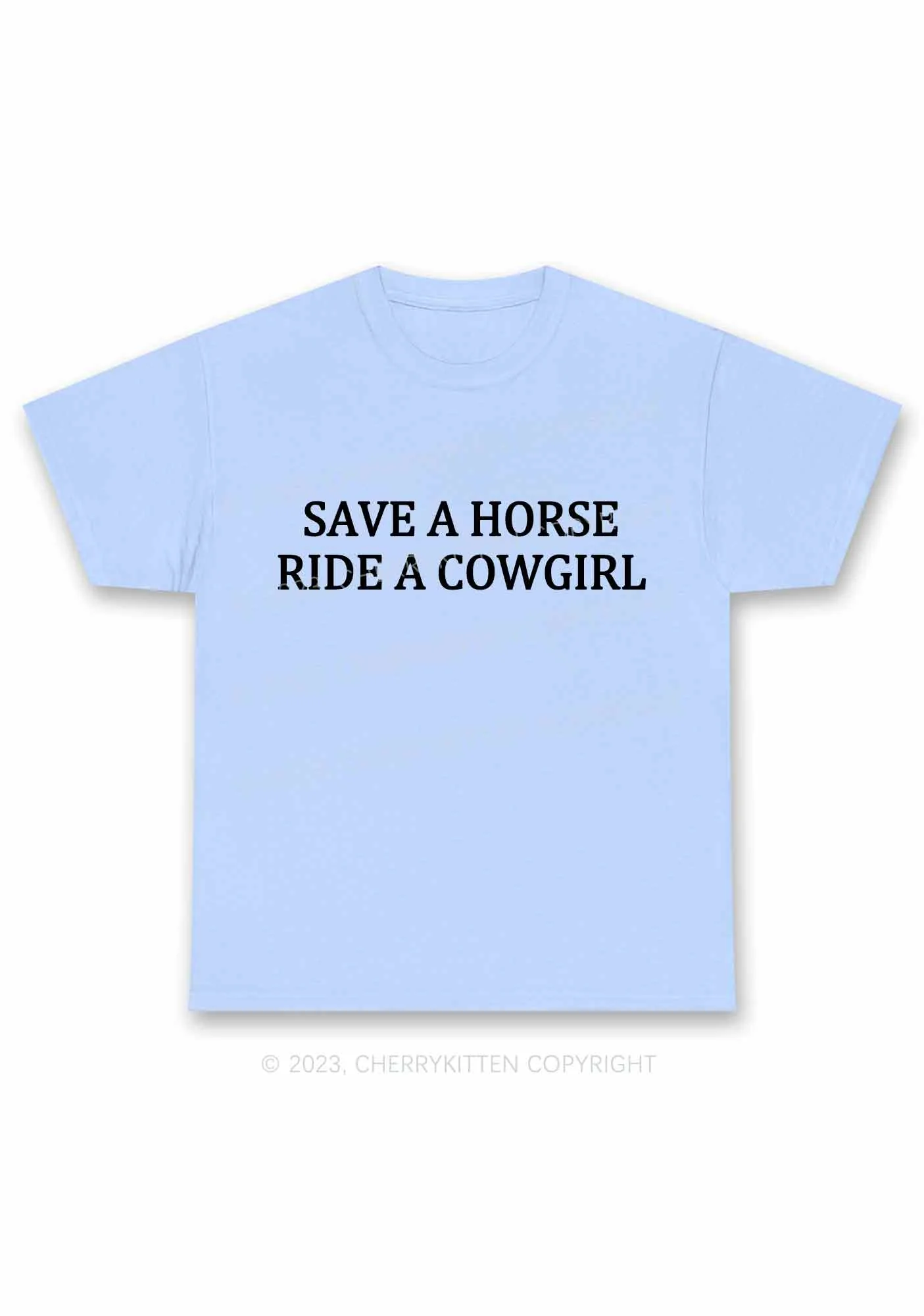 Save A Horse Ride A Cowgirl Y2K Chunky Shirt Cherrykitten - Image 8