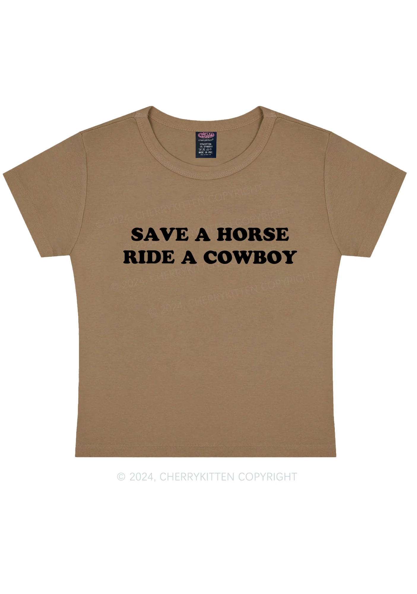 Save A Horse Y2K Baby Tee Cherrykitten - Image 9