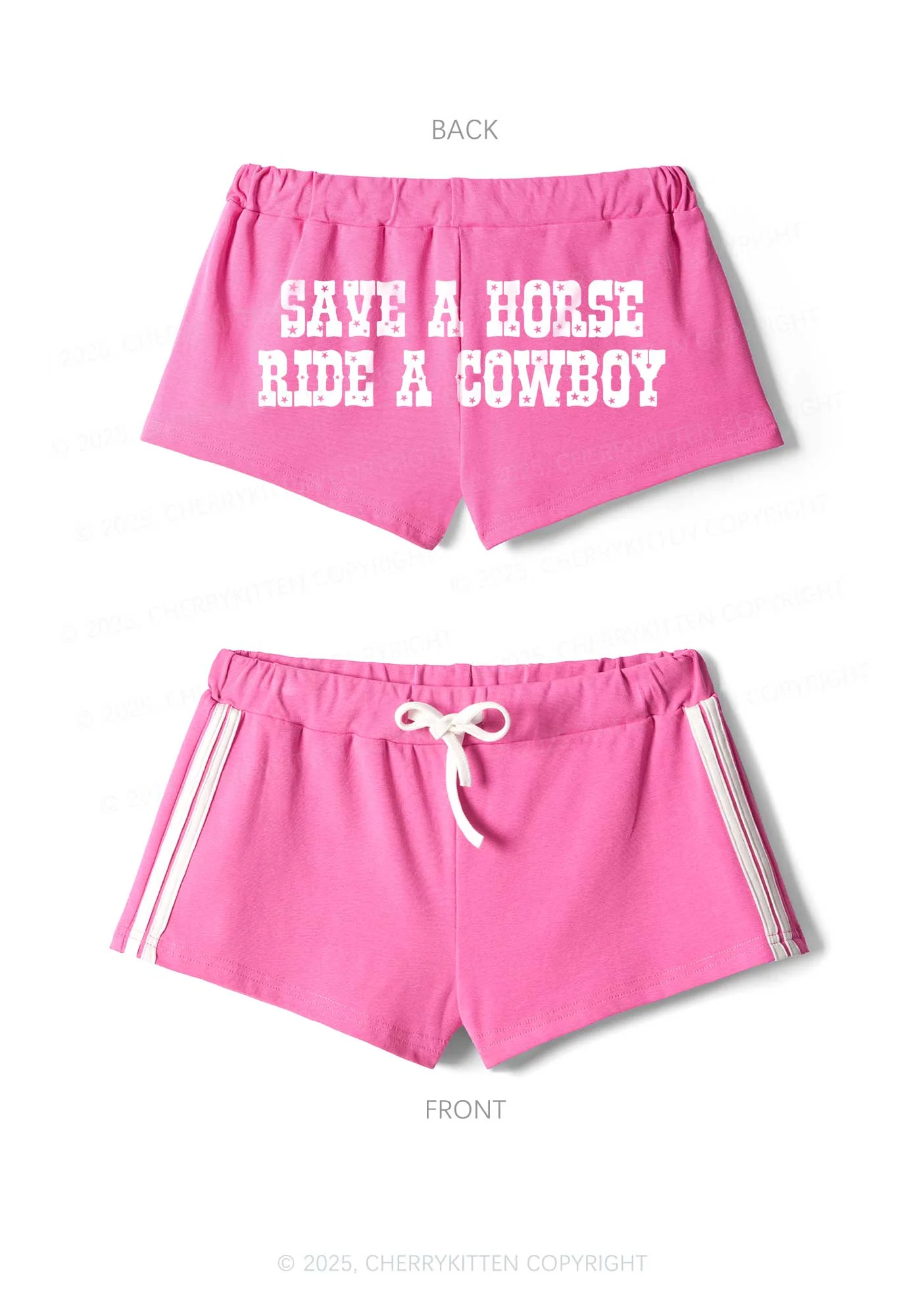 Save A Horse Y2K Drawstring Mini Shorts Cherrykitten - Image 4