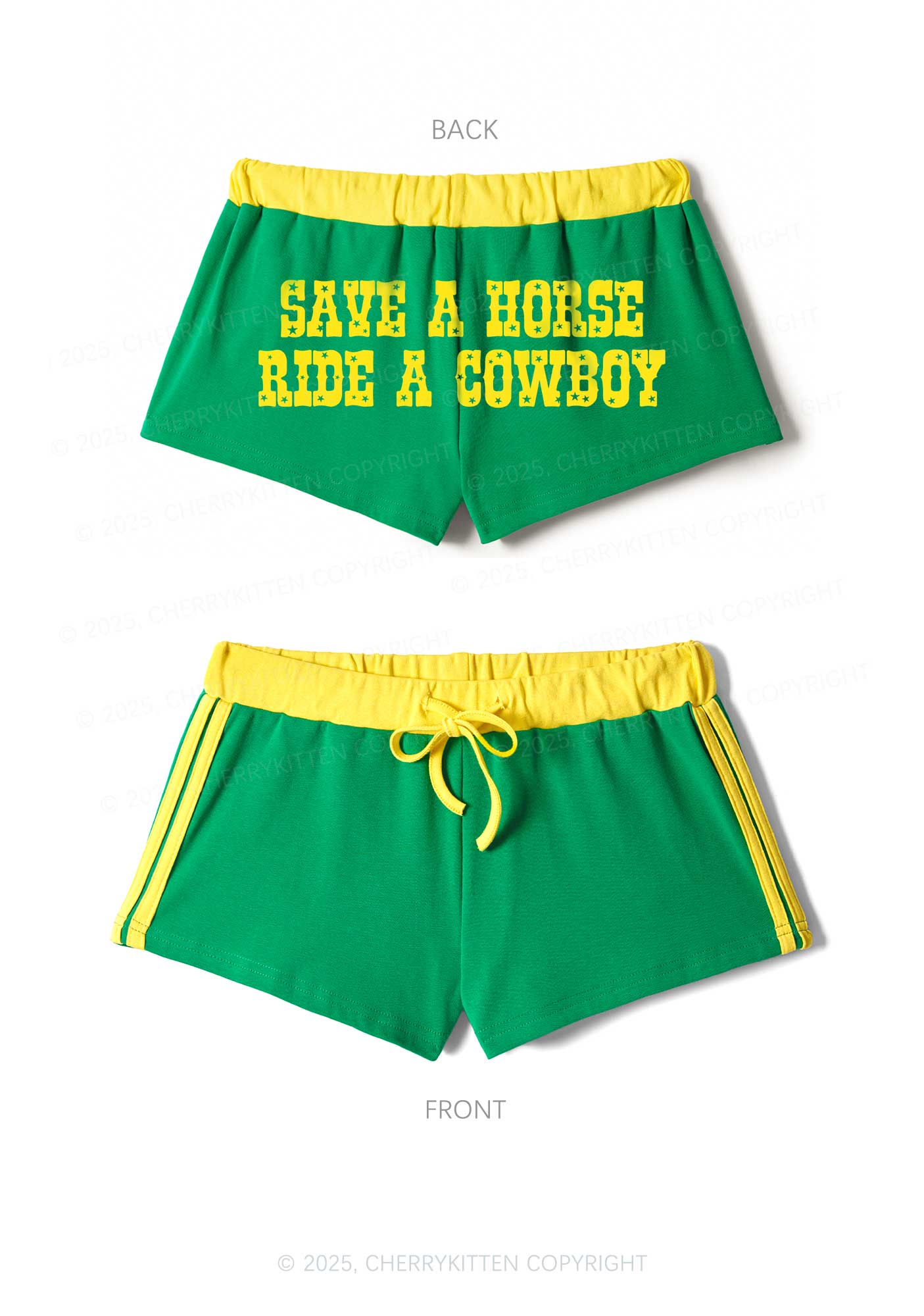 Save A Horse Y2K Drawstring Mini Shorts Cherrykitten - Image 6
