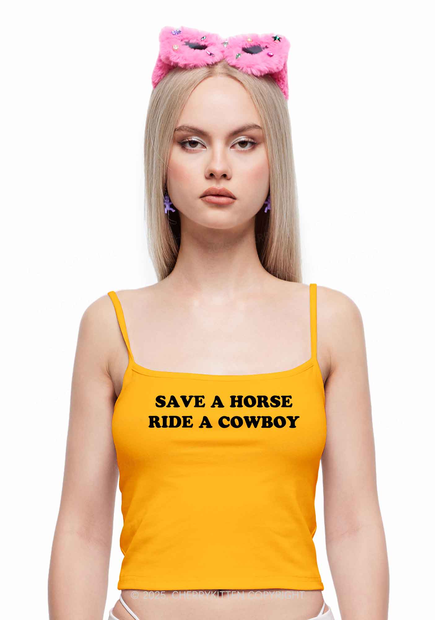 Save A Horse Y2K Spaghetti Strap Cami Cherrykitten - Image 2