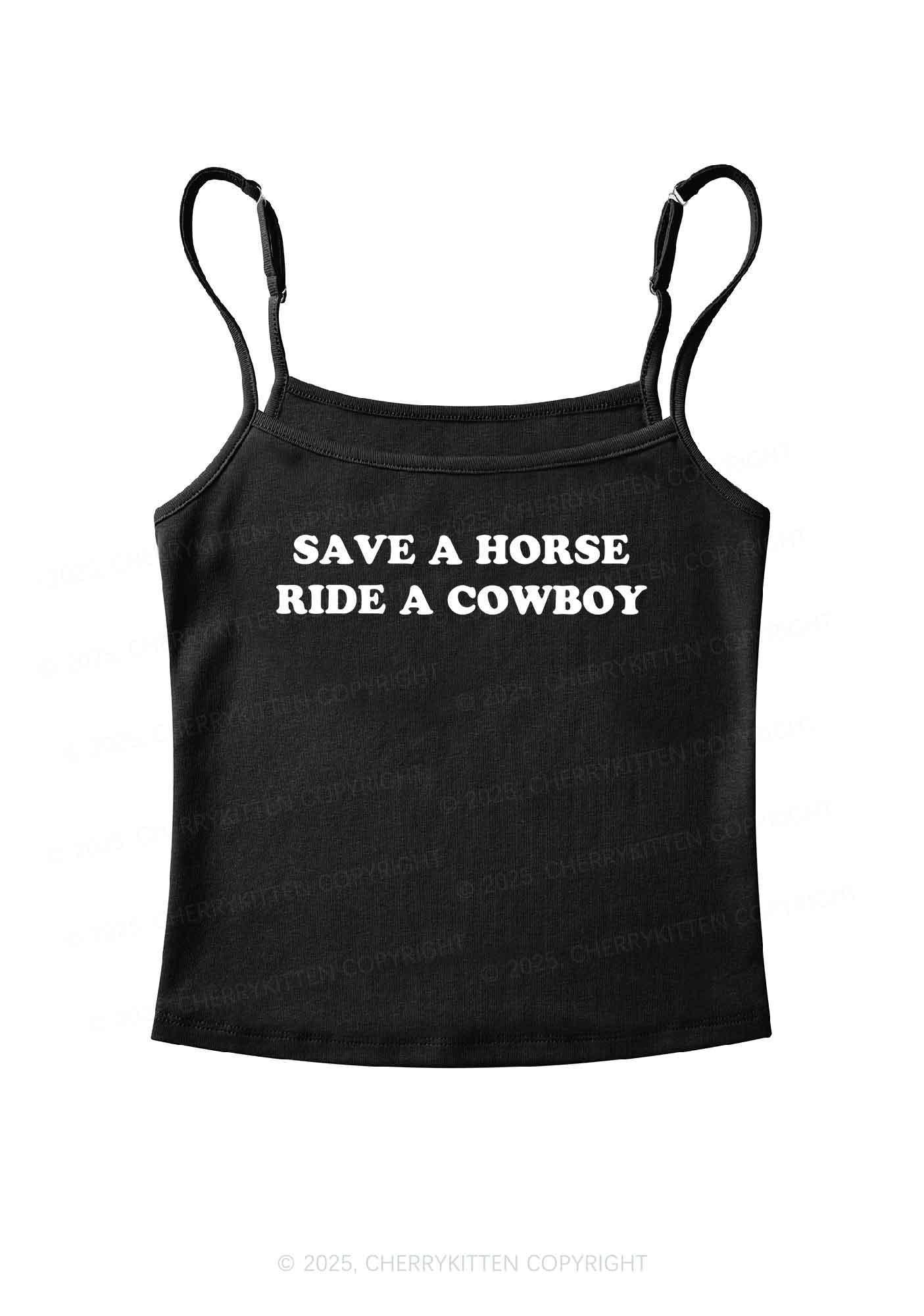Save A Horse Y2K Spaghetti Strap Cami Cherrykitten - Image 5