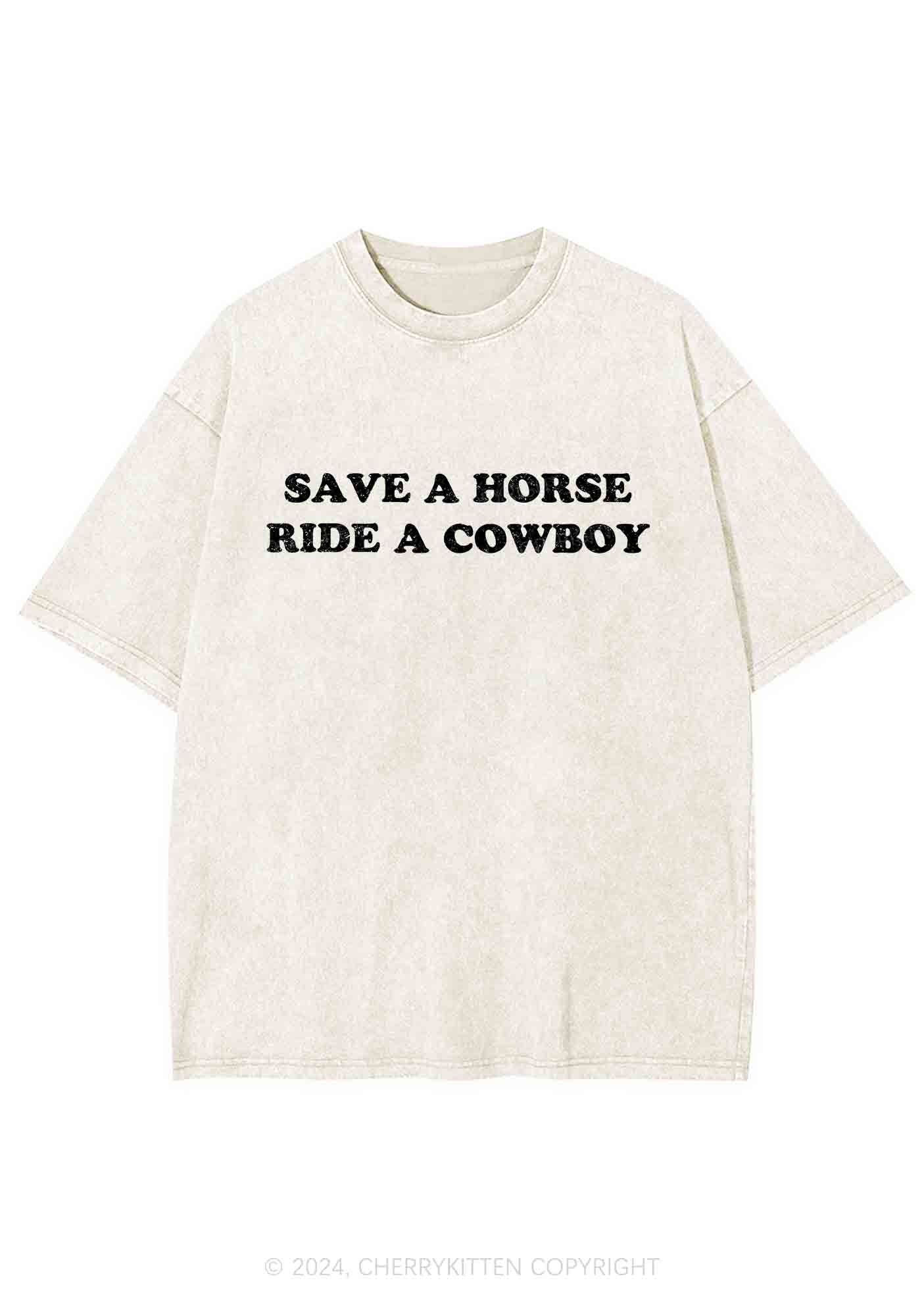 Save A Horse Y2K Washed Tee Cherrykitten - Image 4