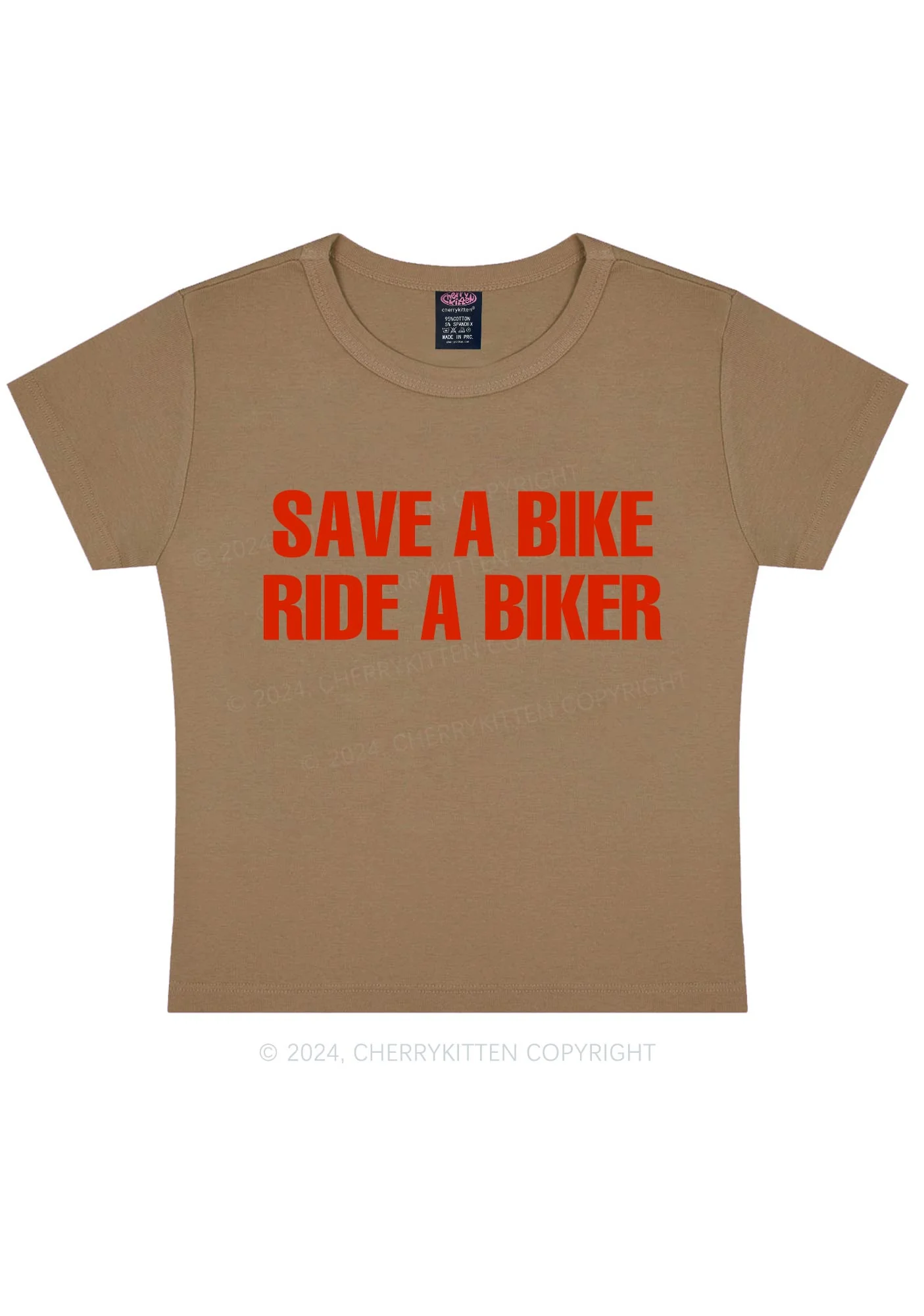 Save Bike Ride Biker Y2K Baby Tee Cherrykitten - Image 9