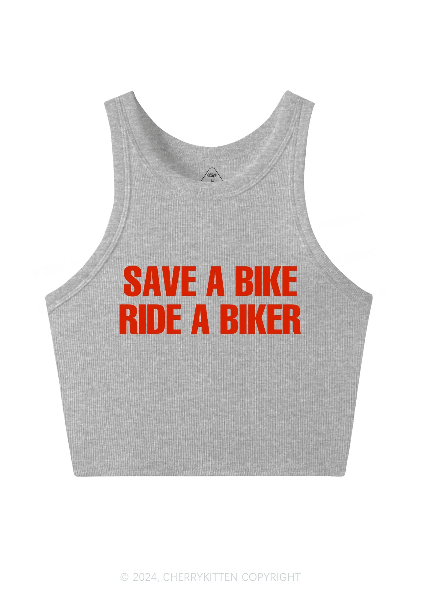 Save Bike Ride Biker Y2K Crop Tank Top Cherrykitten - Image 5